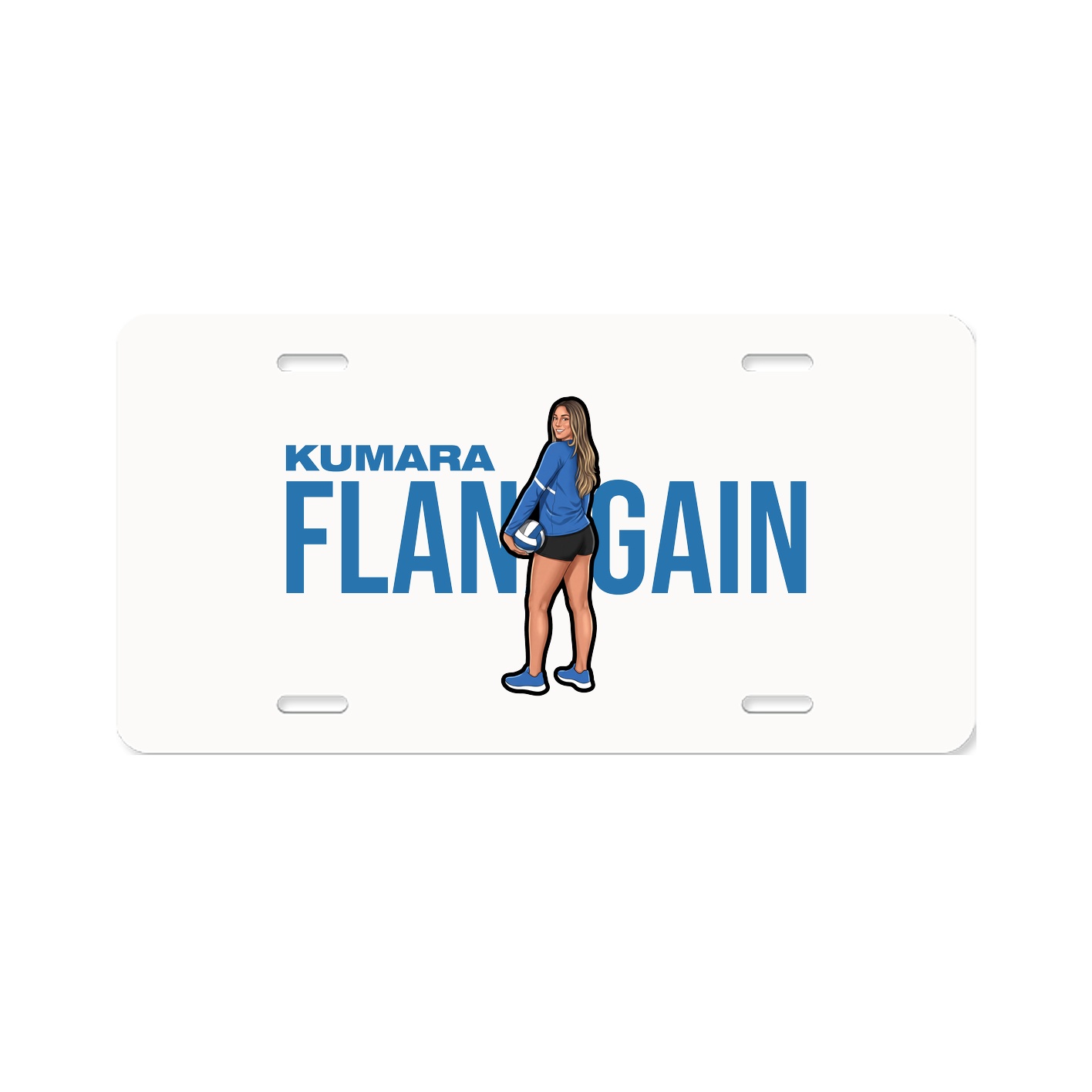 License Plate — Player Name in Classic