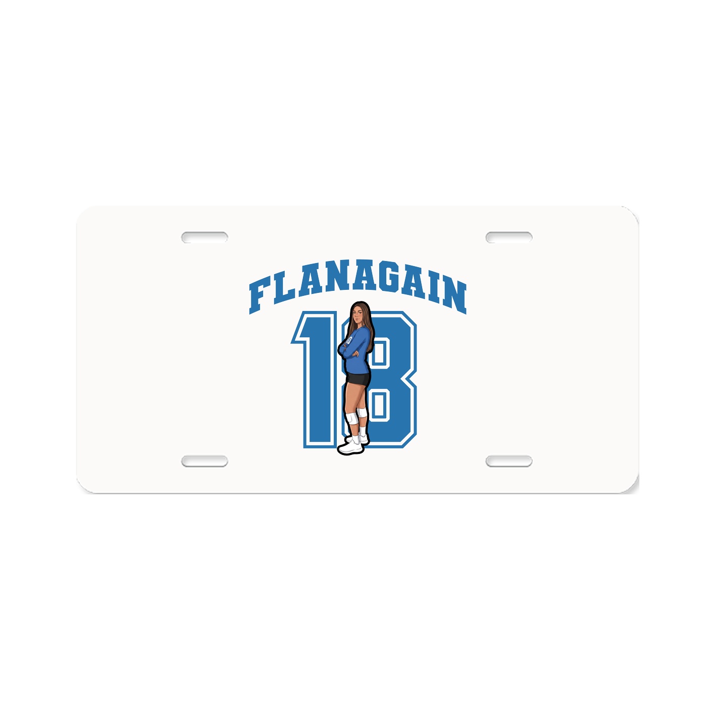 License Plate — Number in Classic