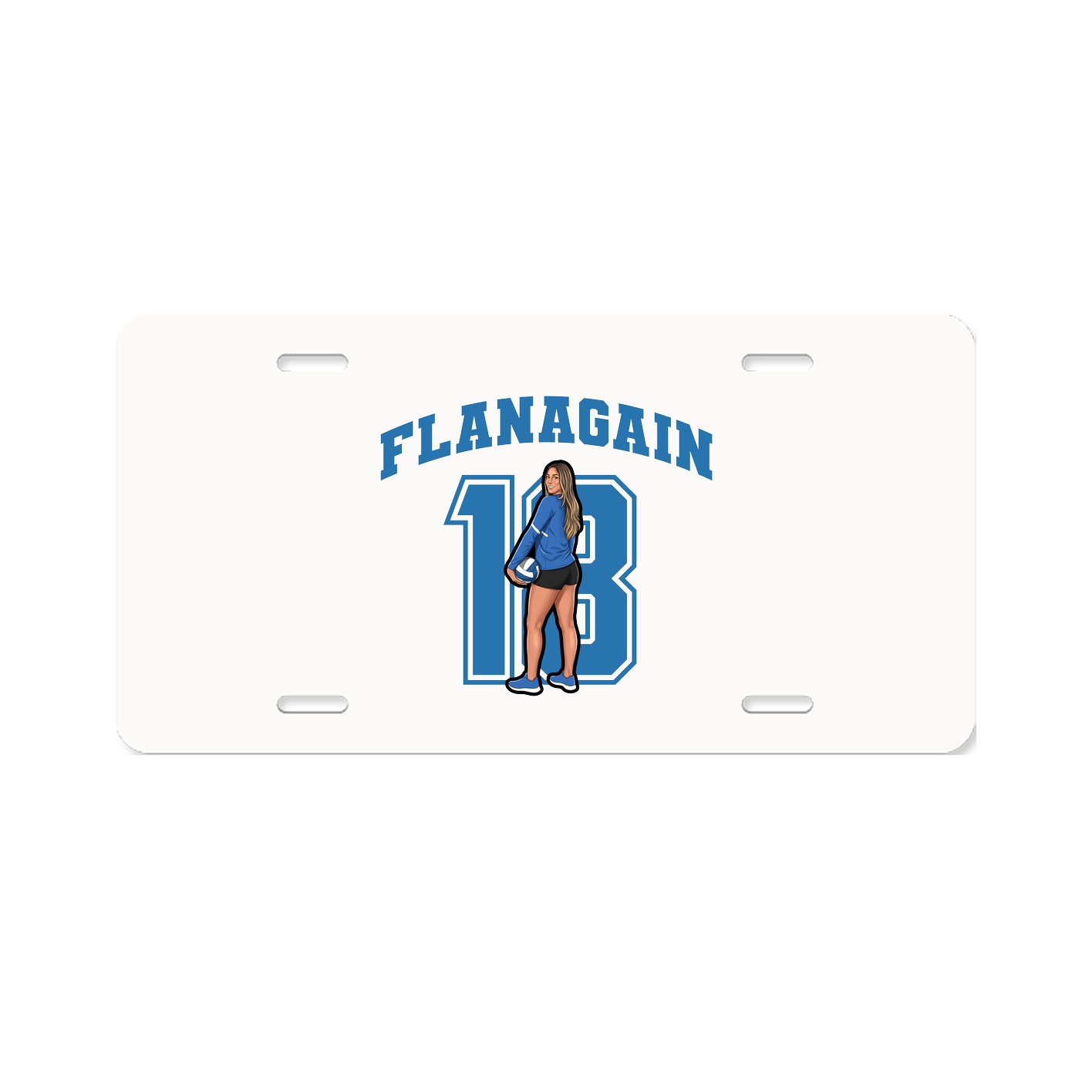 License Plate — Number in Classic