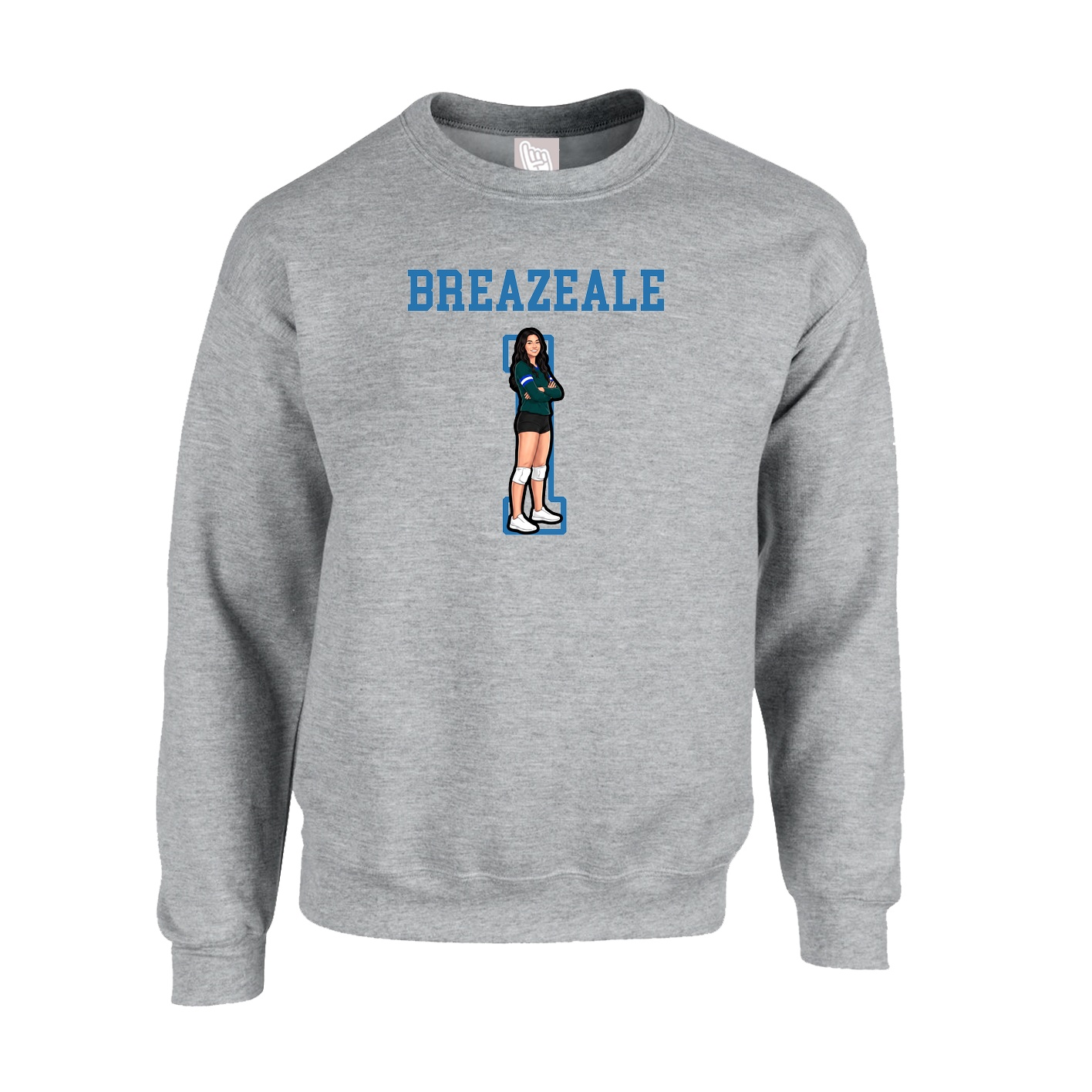 Fleece Crew — Shirsey in Grey