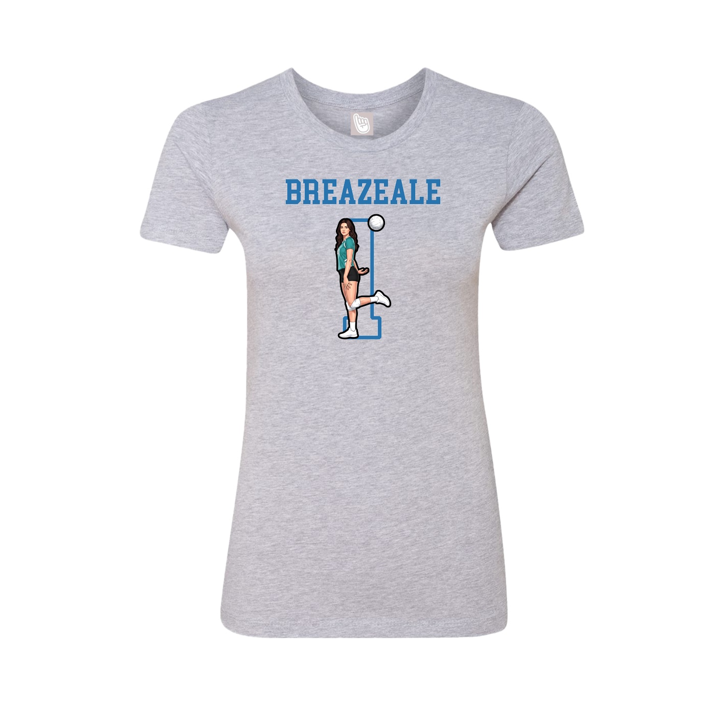 Fitted Women's Tee — Shirsey in Grey