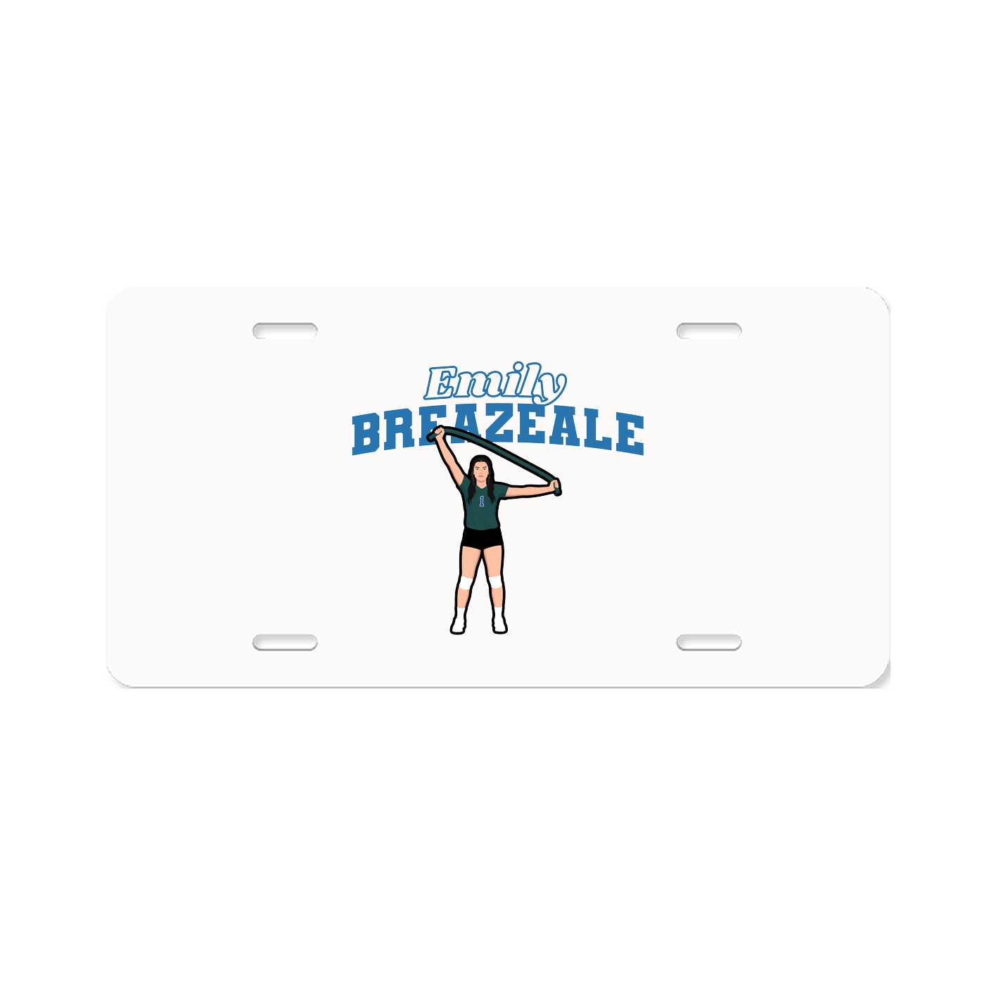 License Plate — Name Arch in Classic