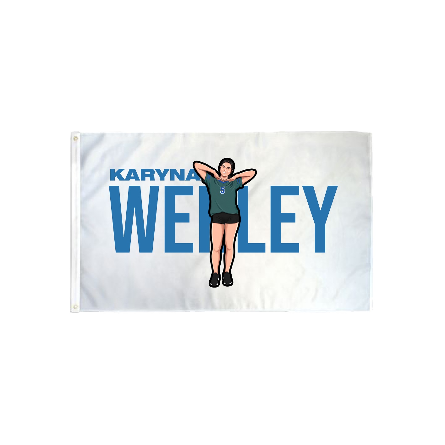 3x5 Flag — Player Name in Classic