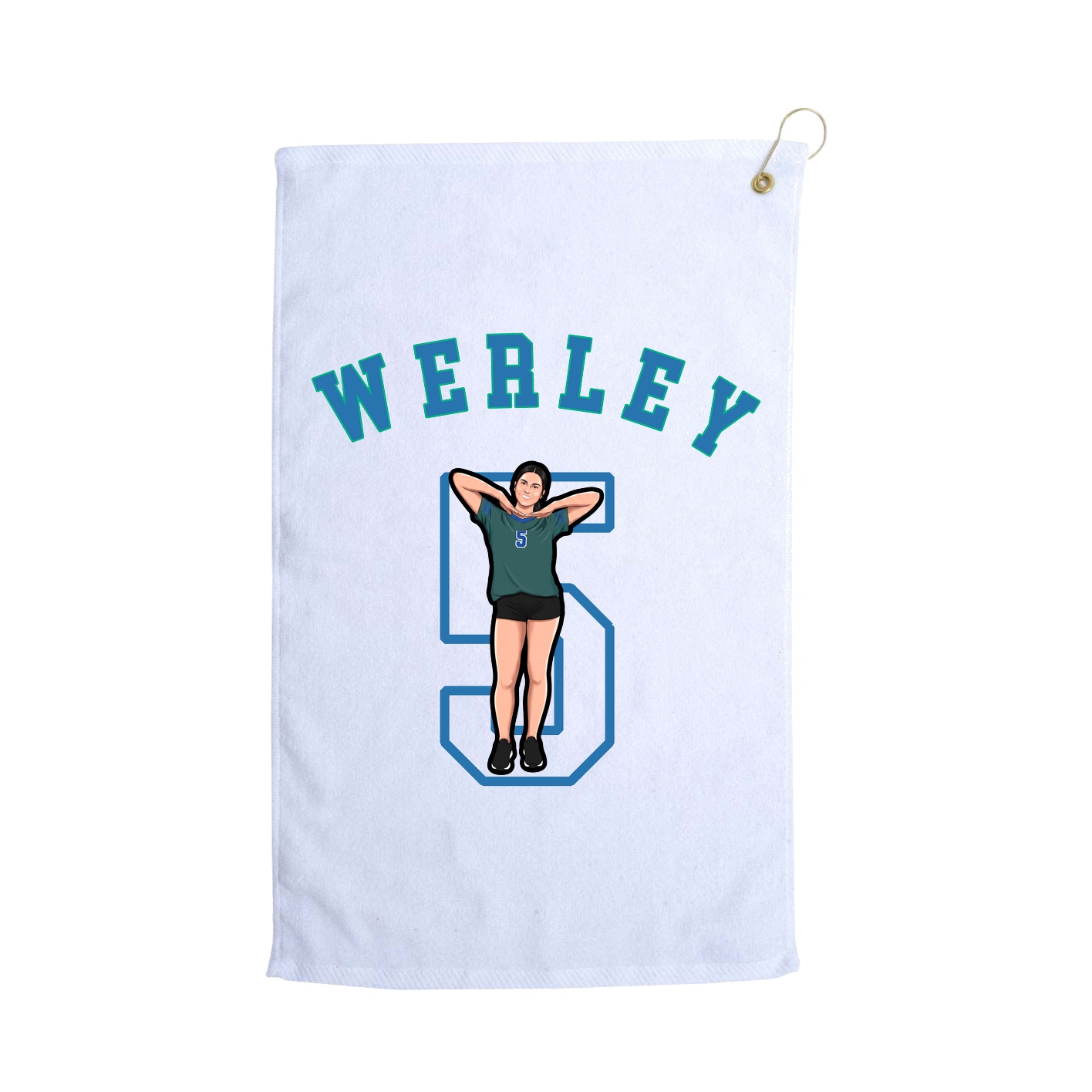 Golf Towel — Shirsey Arch in White