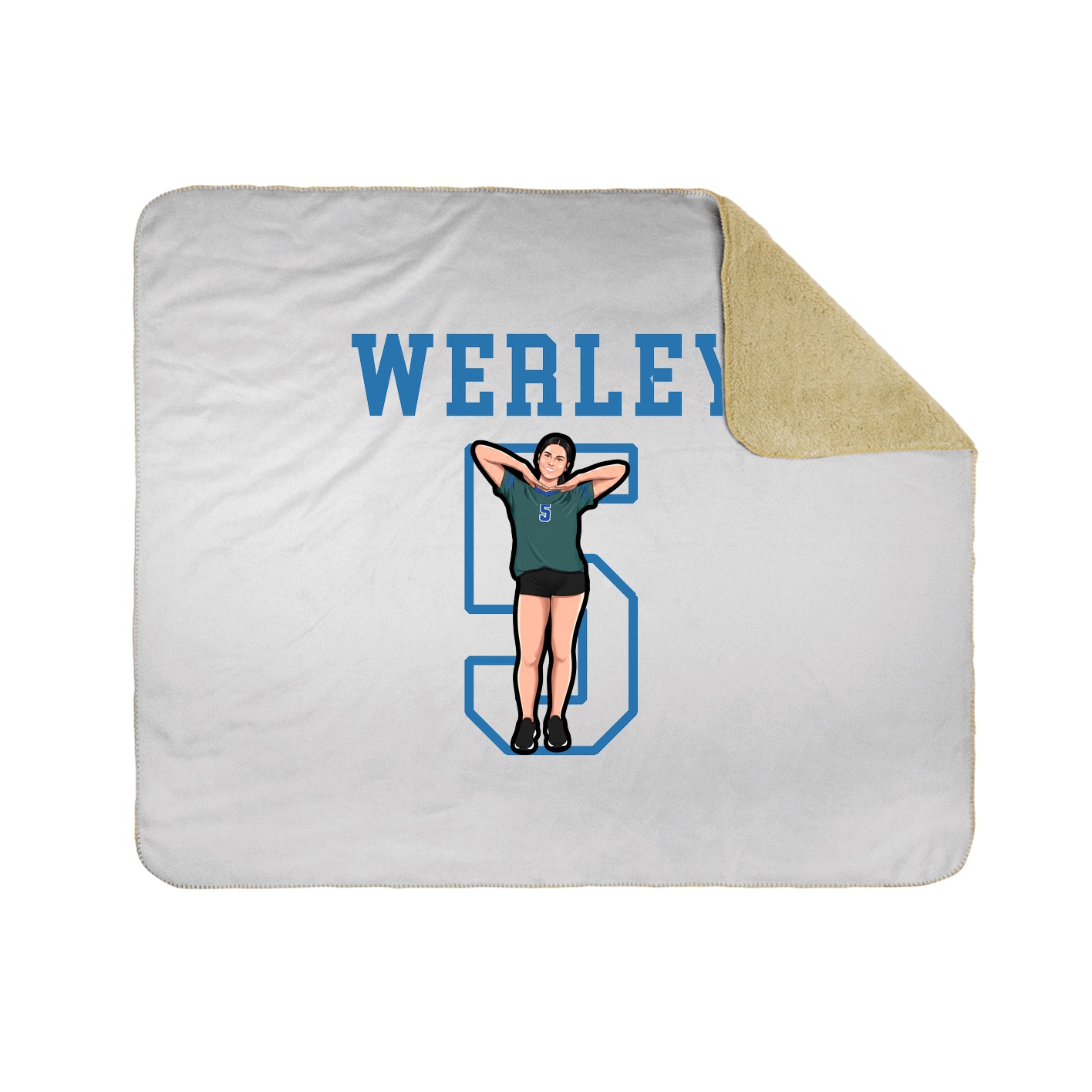 Throw Blanket — Shirsey in White