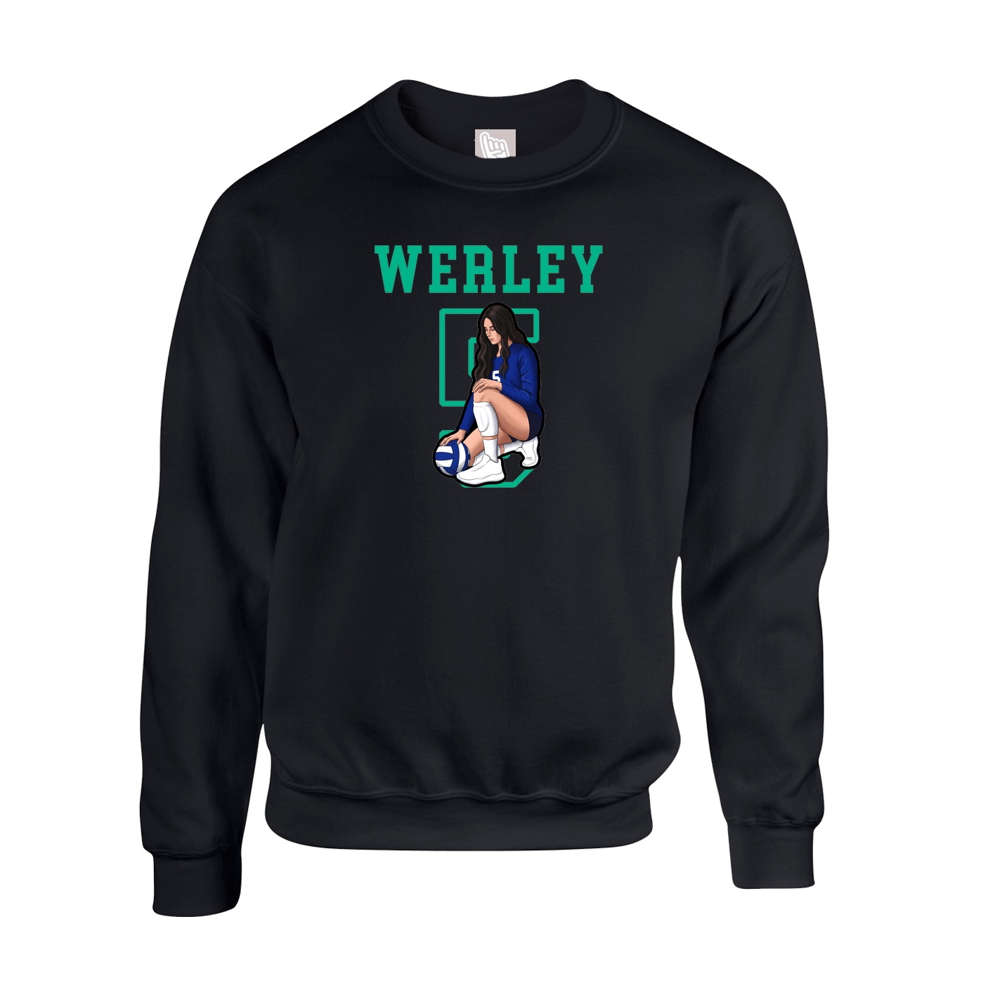 Fleece Crew — Shirsey in Black