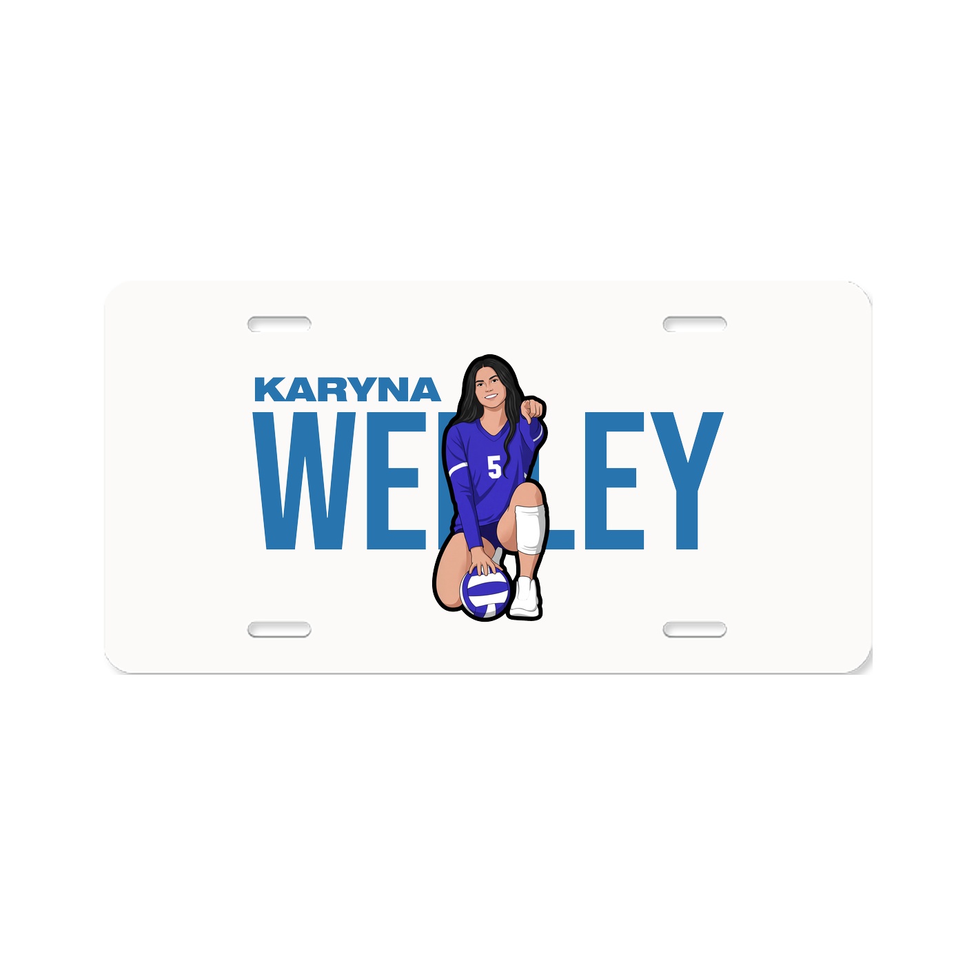 License Plate — Player Name in Classic