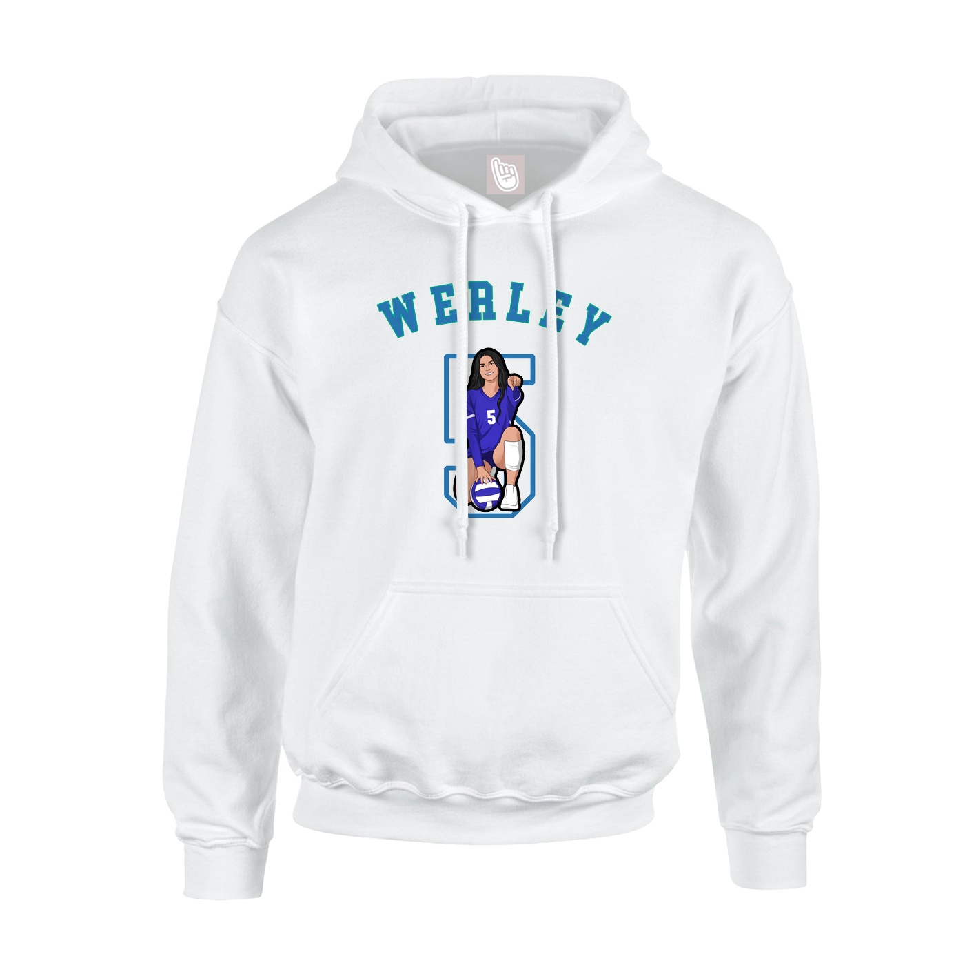 Youth Hoodie — Shirsey Arch in White
