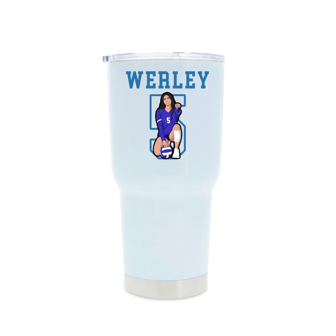 30oz Stainless Steel Tumbler — Shirsey in White