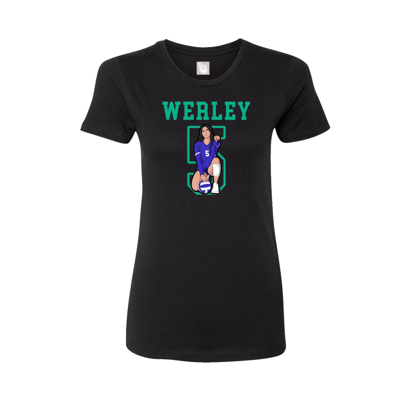 Fitted Women's Tee — Shirsey in Black