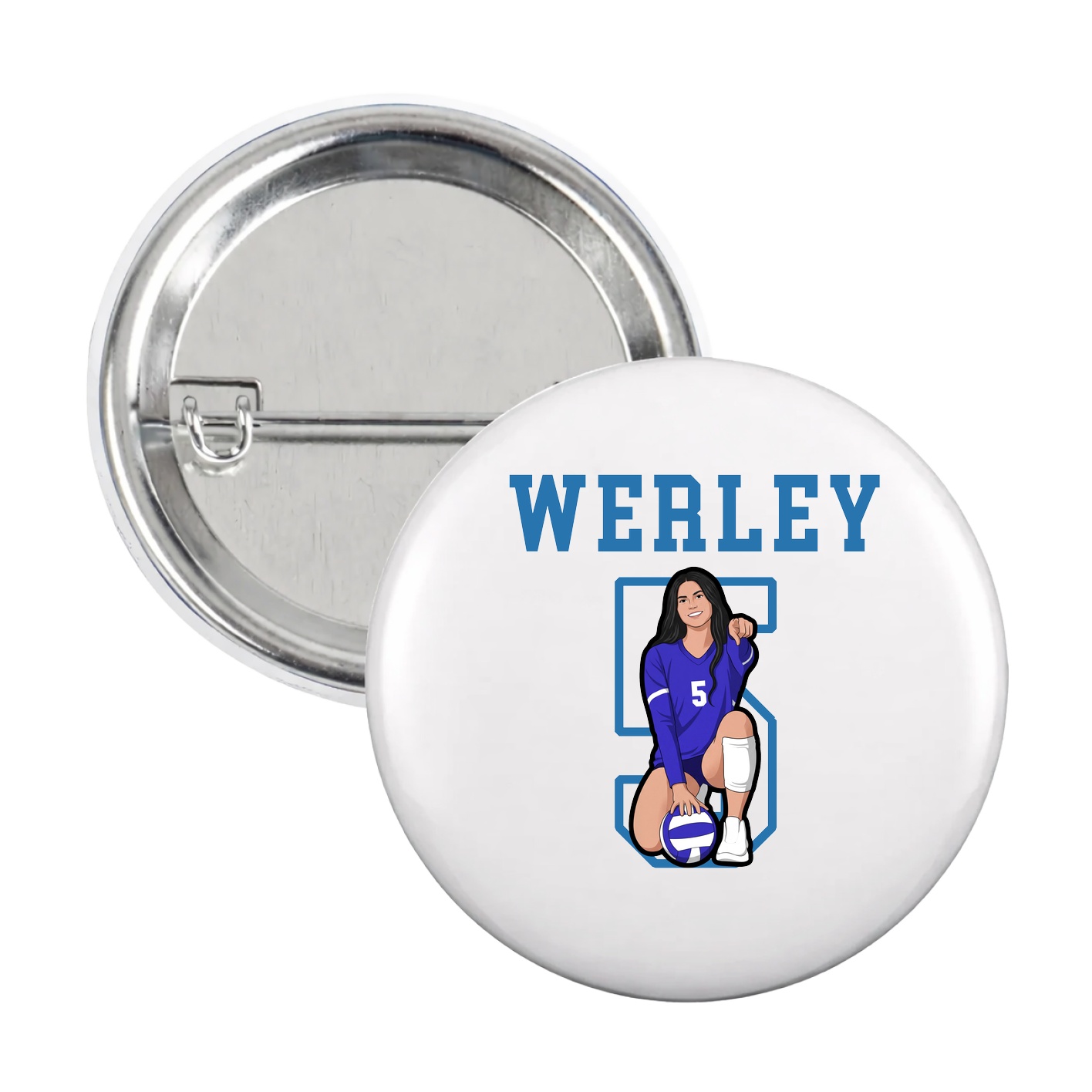 Game Day Button — Shirsey in White