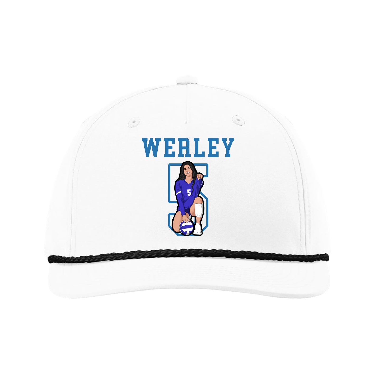 Five-Panel Classic Rope Cap — Shirsey in White