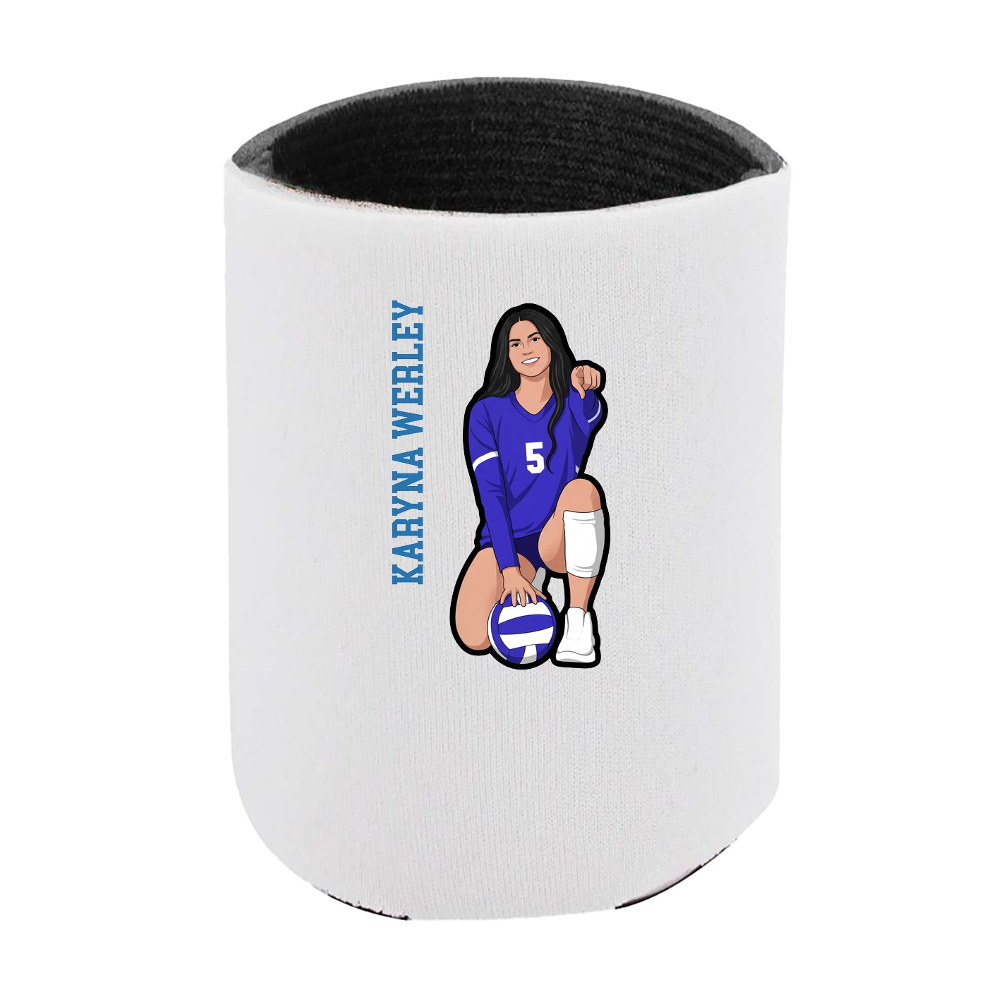 Can Holder — Name Vertical in White