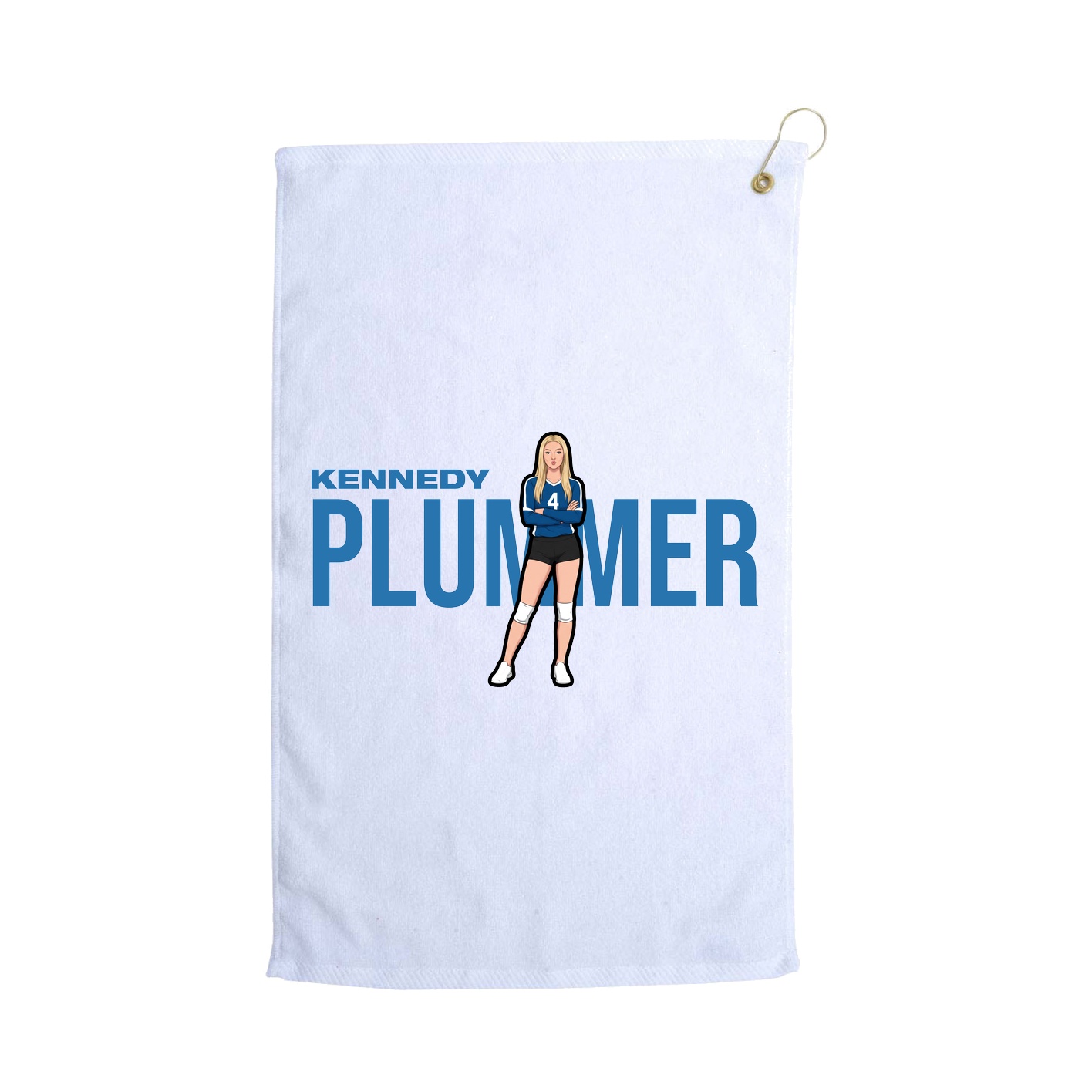 Golf Towel — Player Name in White
