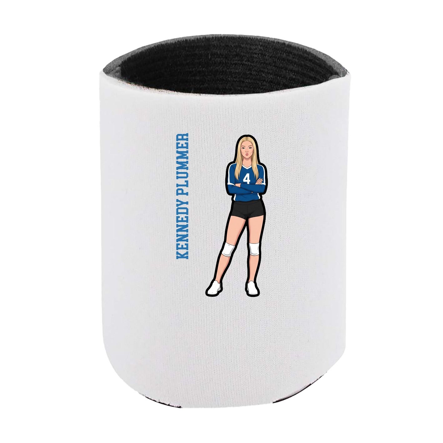 Can Holder — Name Vertical in White