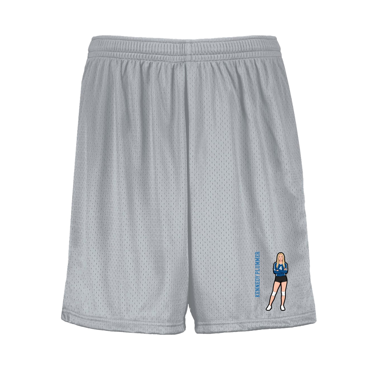 Shorts — Name Vertical in Silver