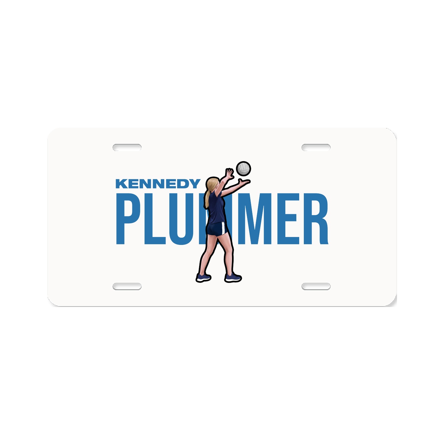 License Plate — Player Name in Classic