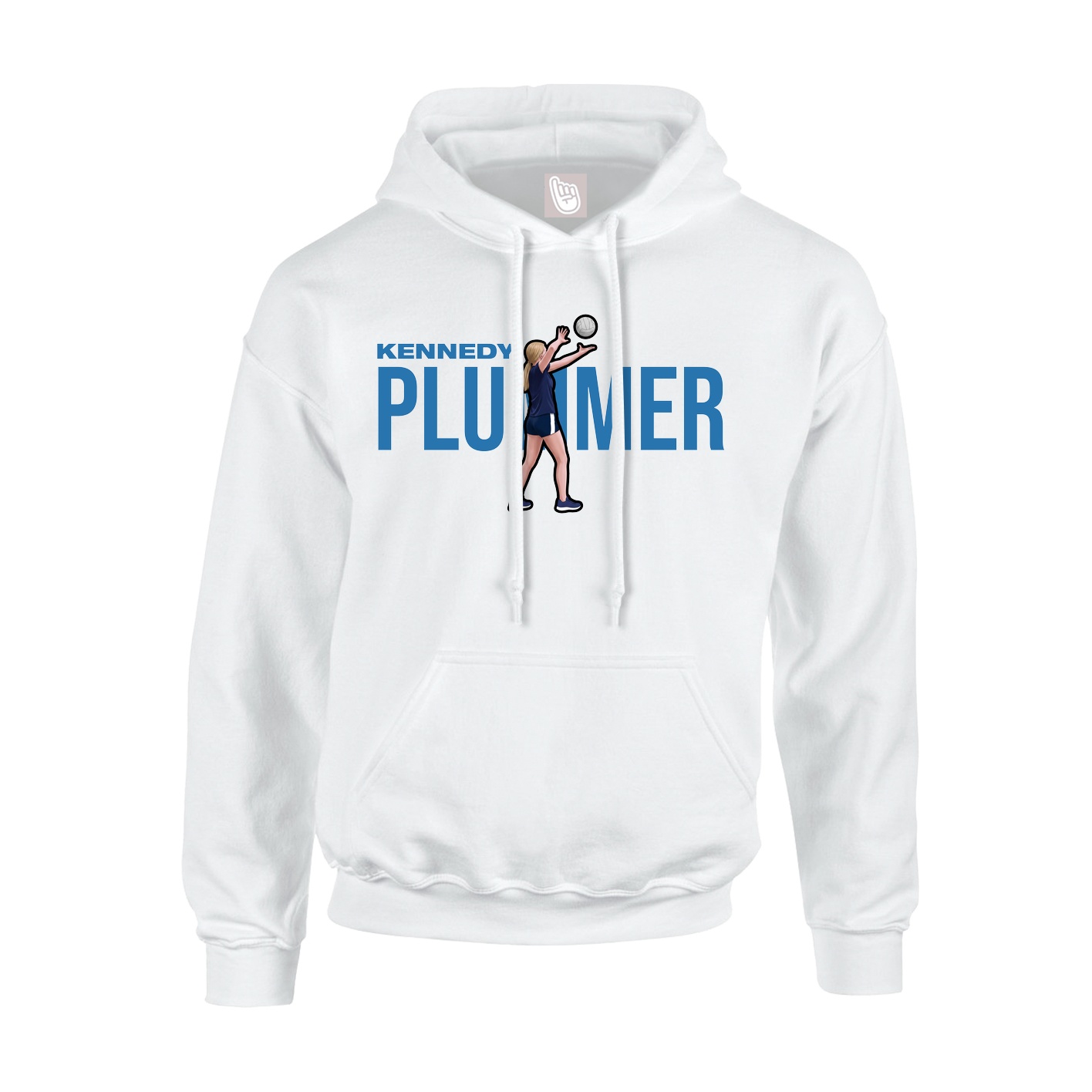 Hoodie — Player Name in White