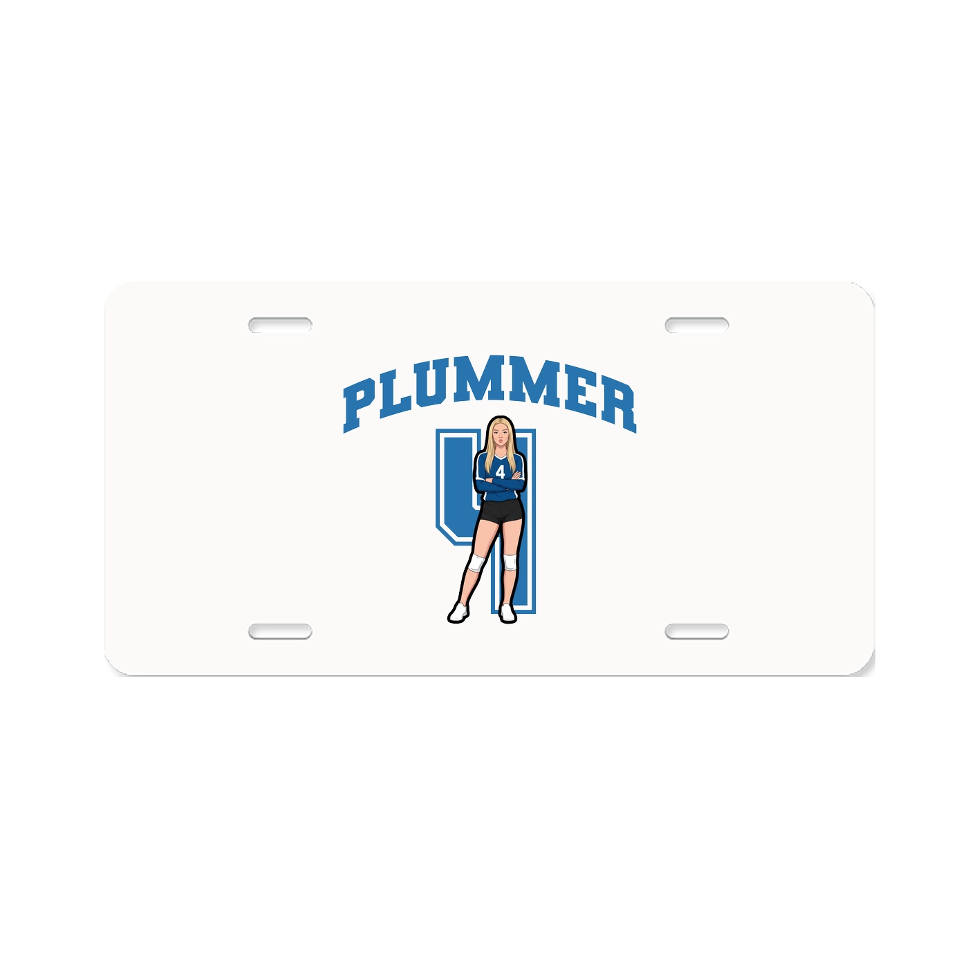License Plate — Number in Classic