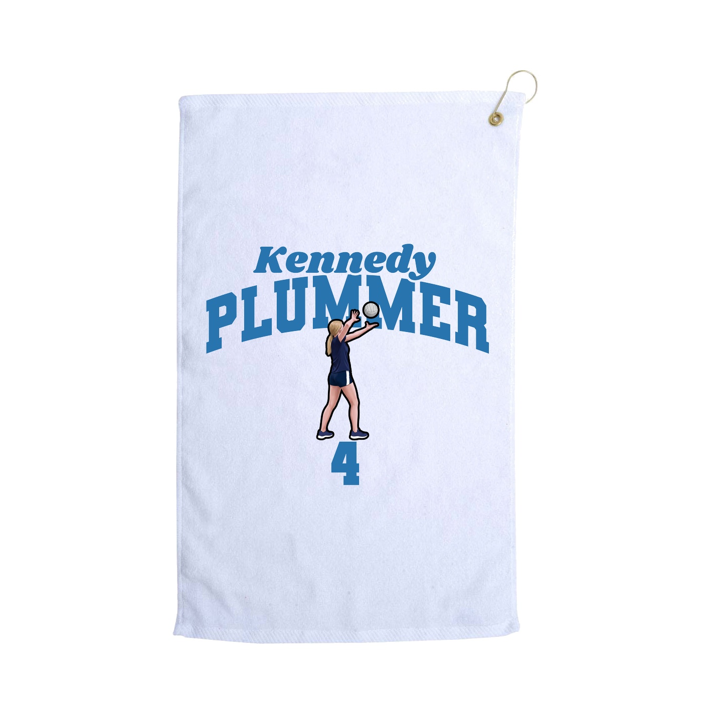 Golf Towel — Signature Arch in White