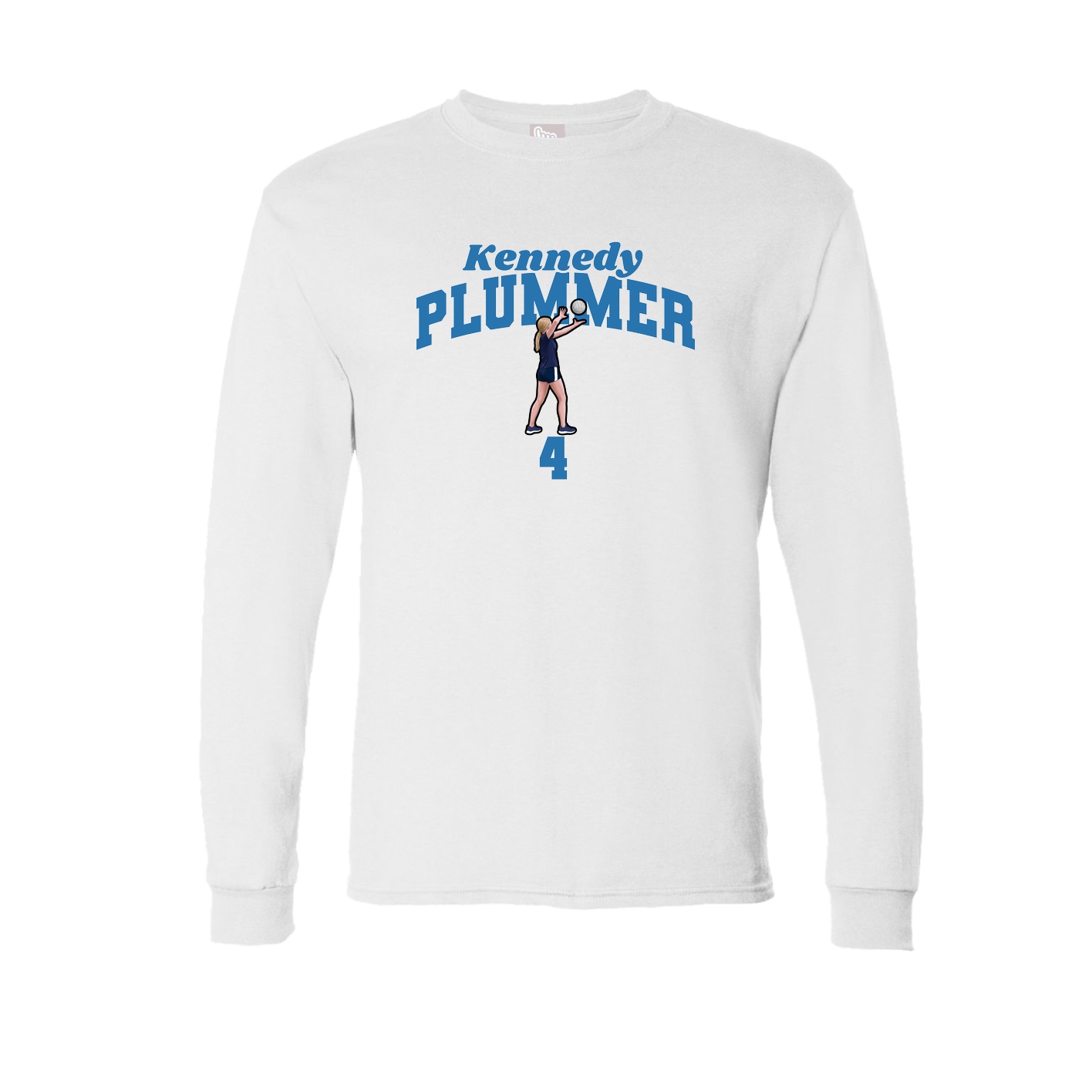 Long Sleeve Tee — Signature Arch in White