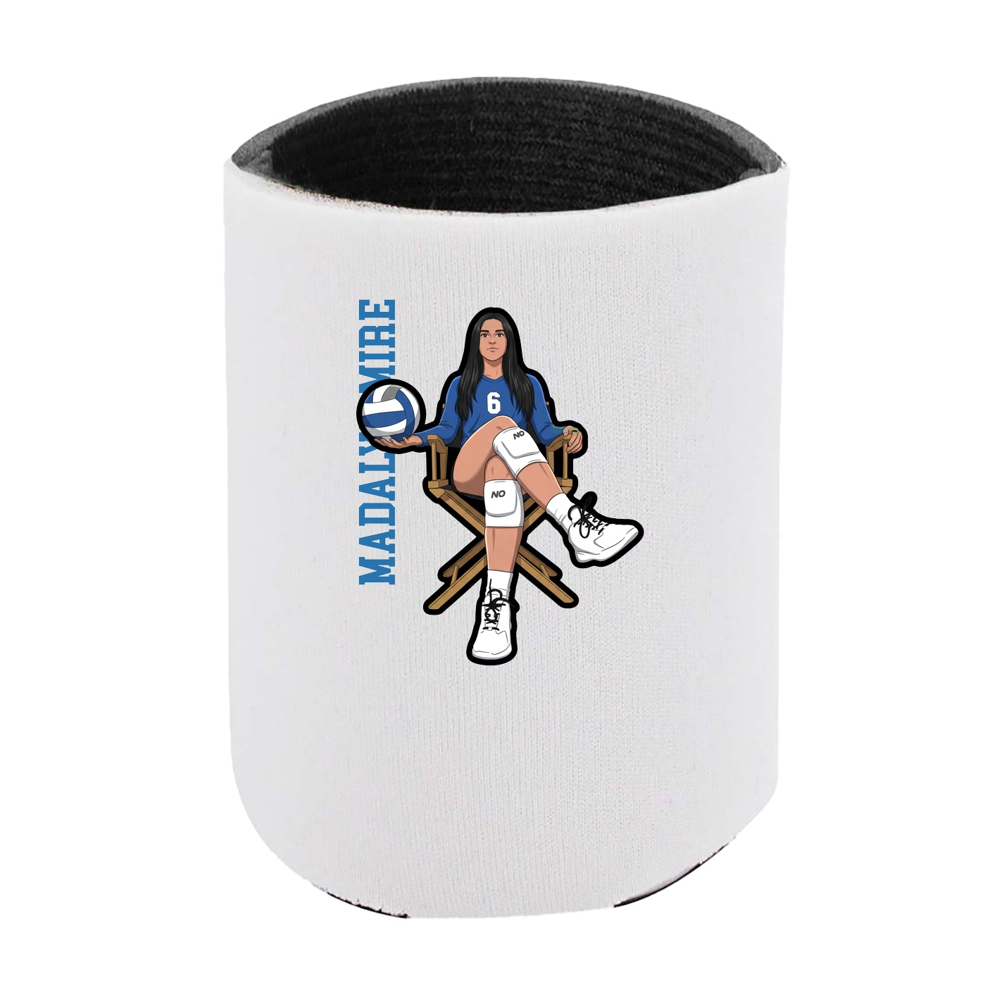 Can Holder — Name Vertical in White