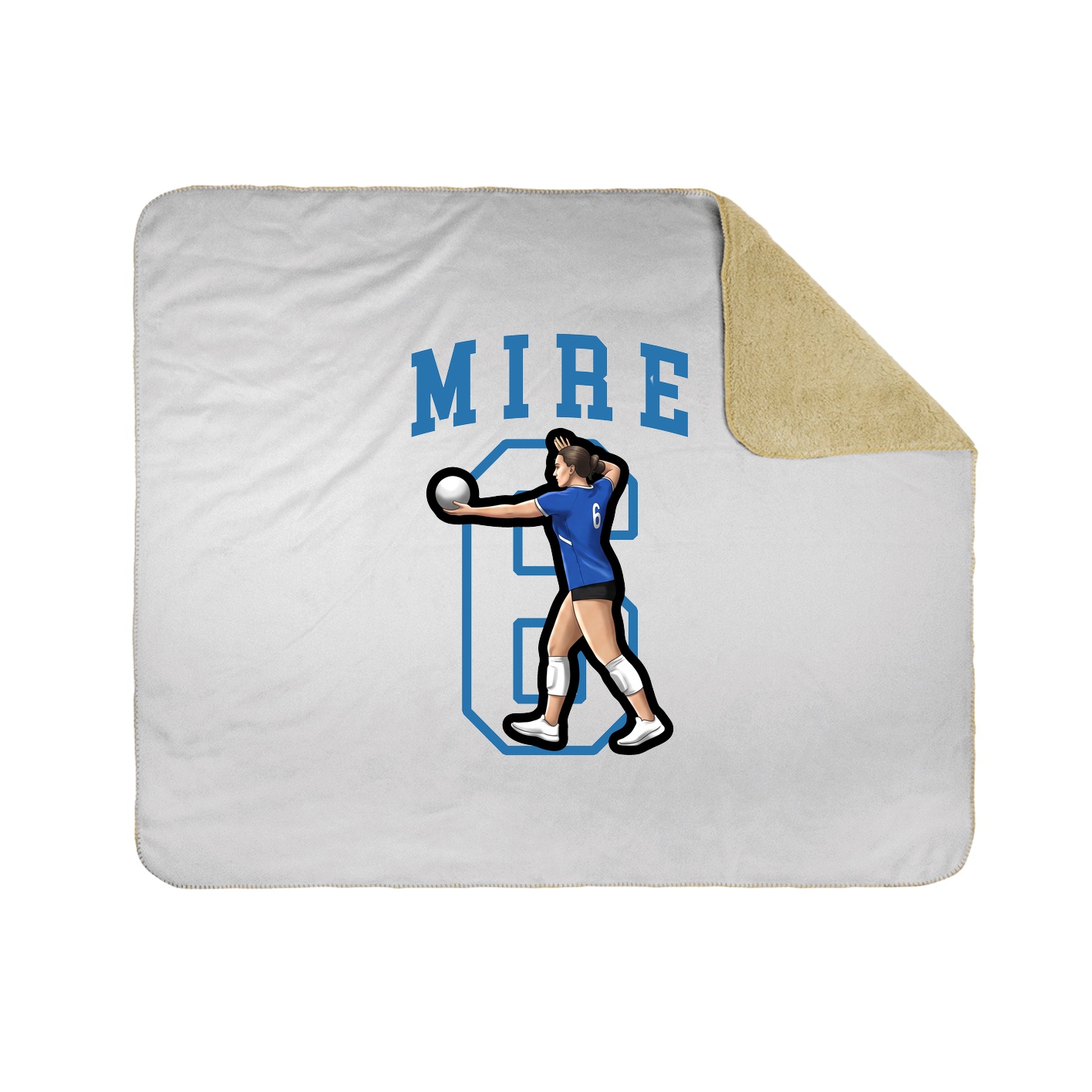 Throw Blanket — Shirsey in White