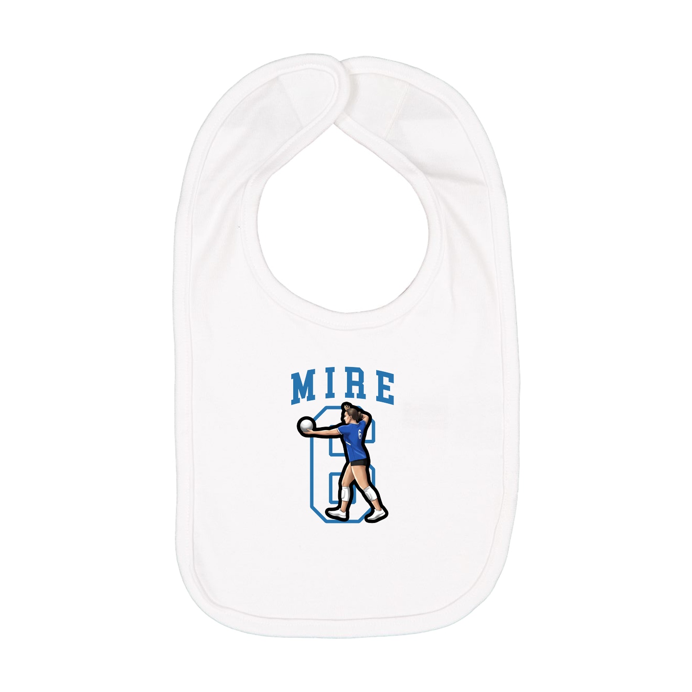 Infant Bib — Shirsey in White