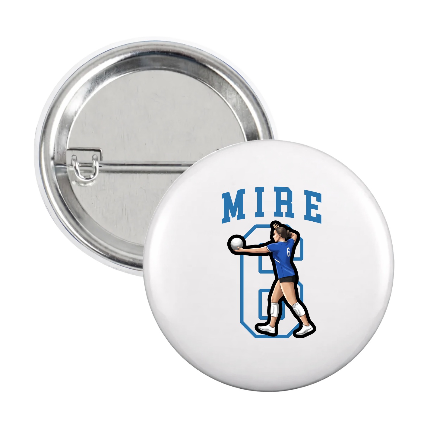 Game Day Button — Shirsey in White