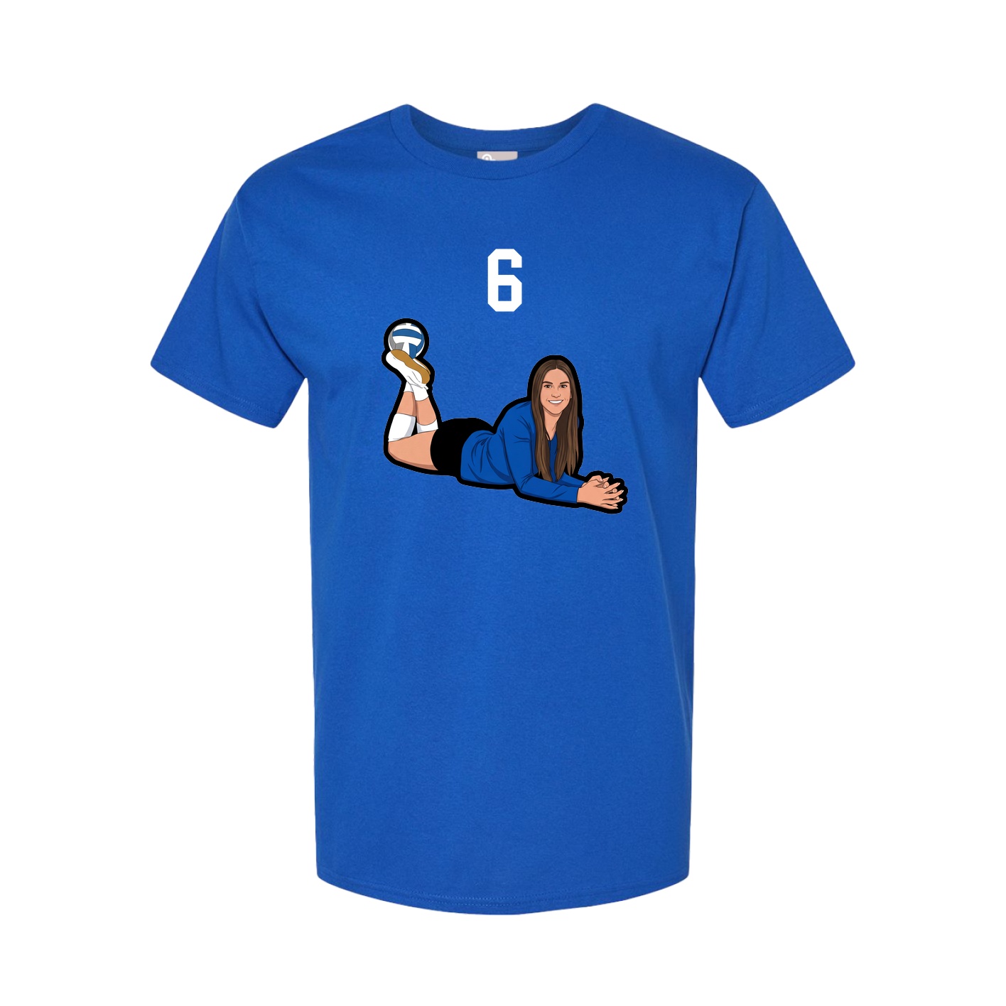 Youth Tee — Number Top in Royal