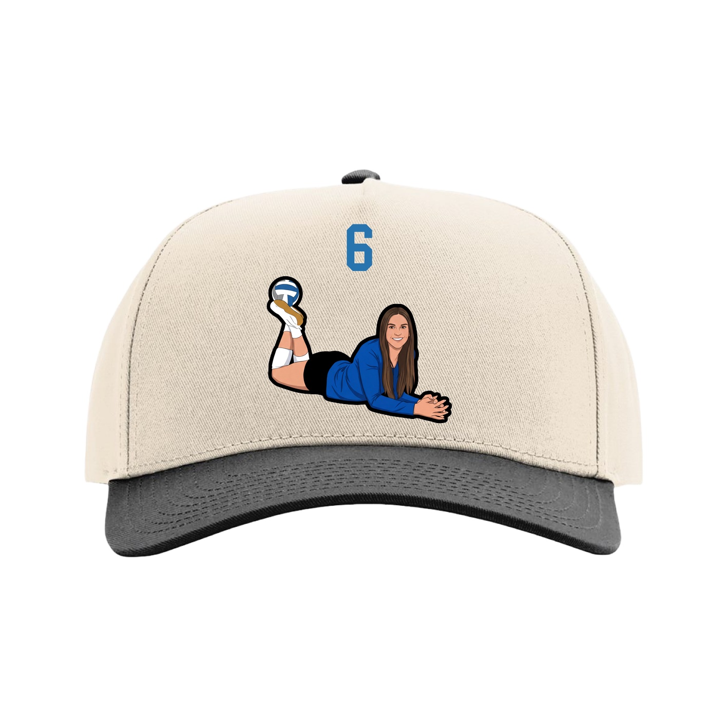 Full Fabric Five-Panel Champ Cap