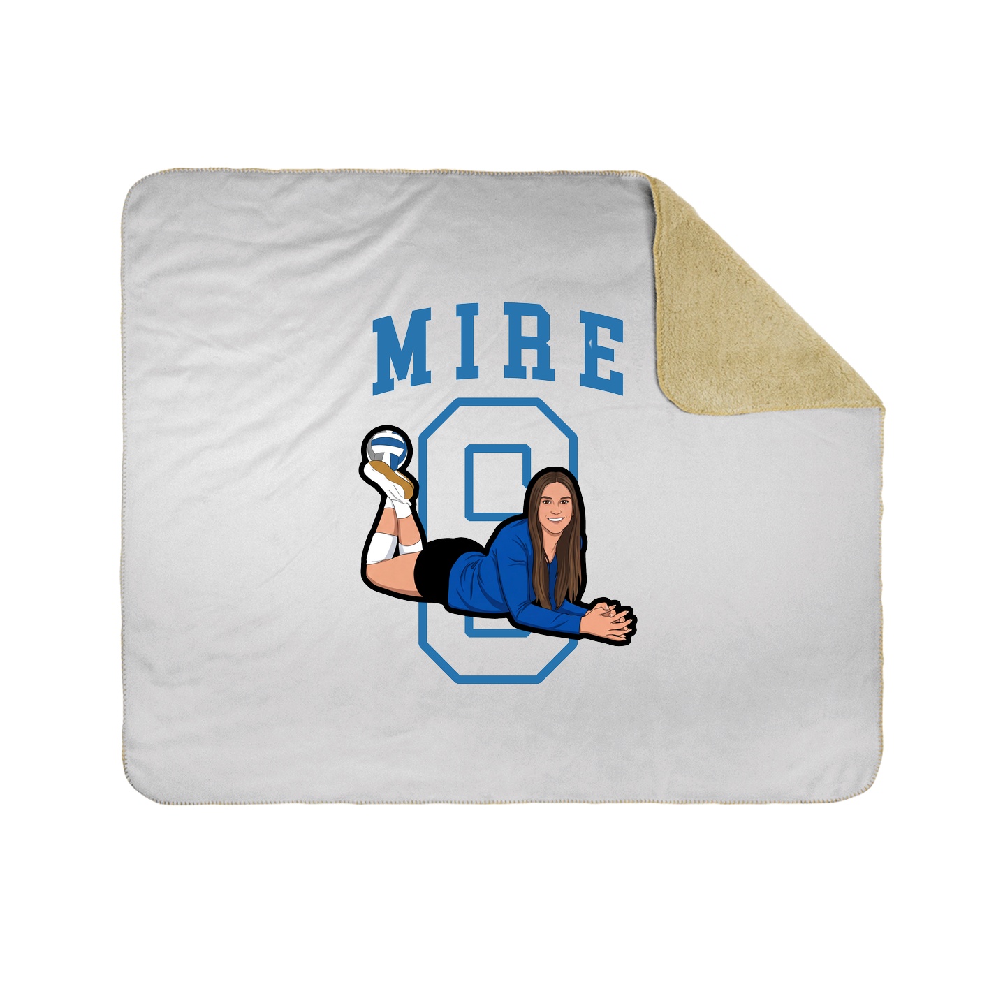 Throw Blanket — Shirsey in White