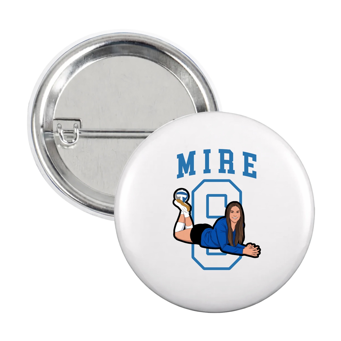 Game Day Button — Shirsey in White