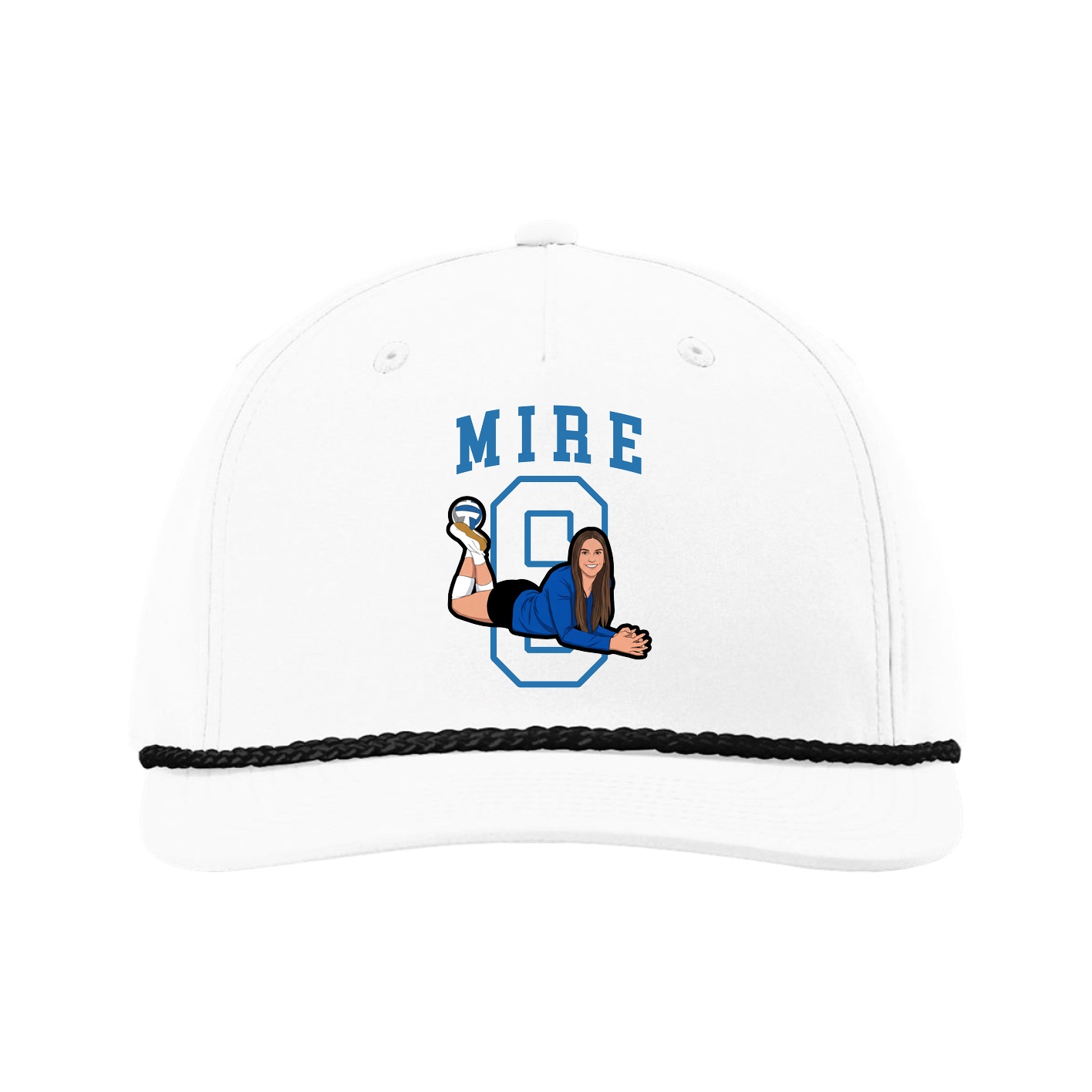 Five-Panel Classic Rope Cap — Shirsey in White