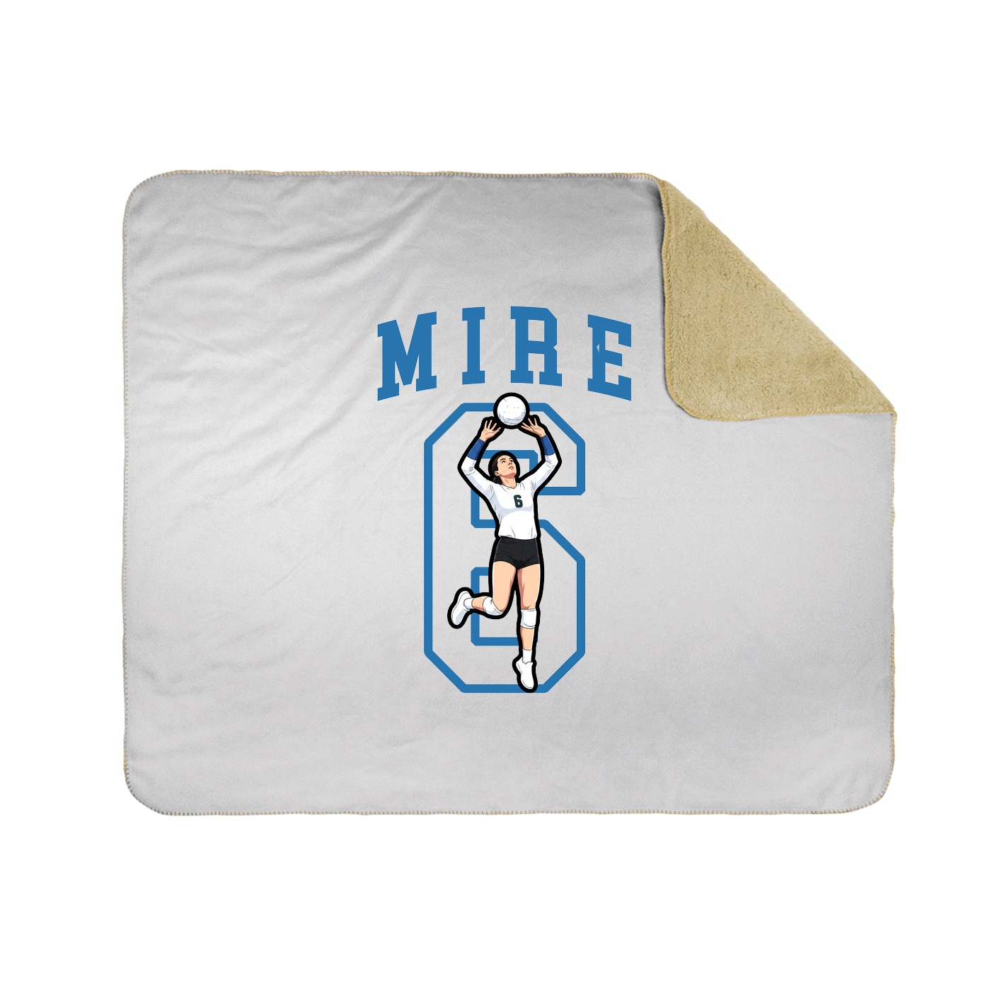 Throw Blanket — Shirsey in White