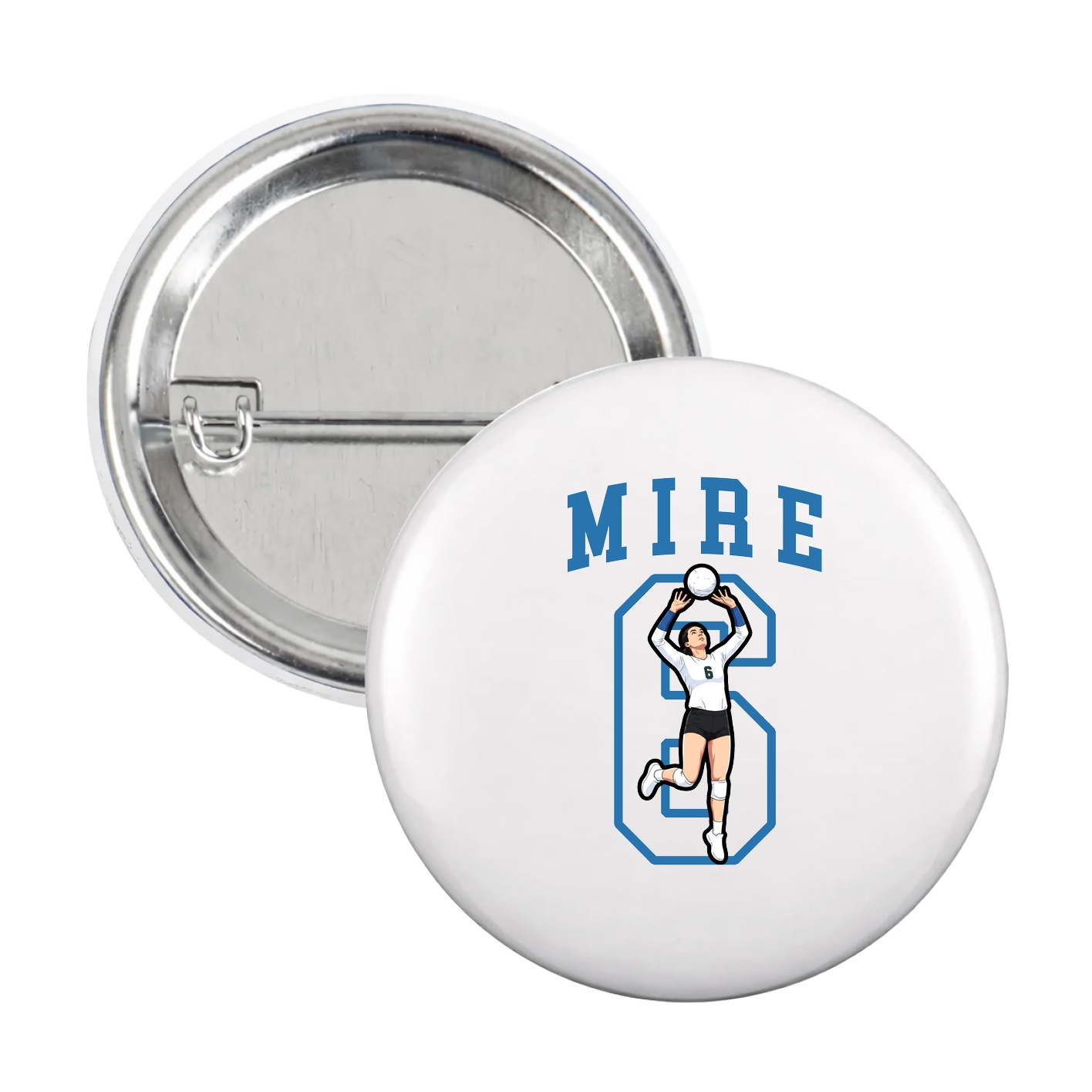 Game Day Button — Shirsey in White