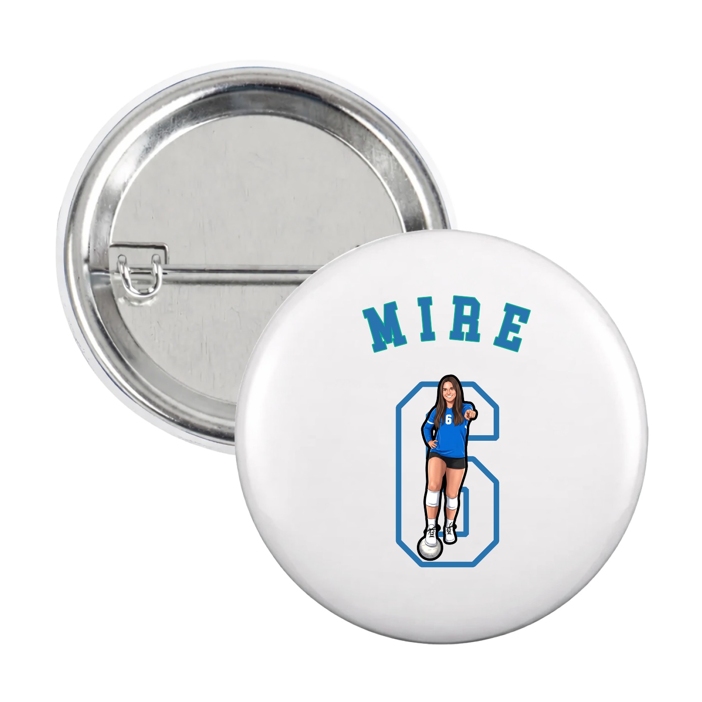 Game Day Button — Shirsey Arch in White
