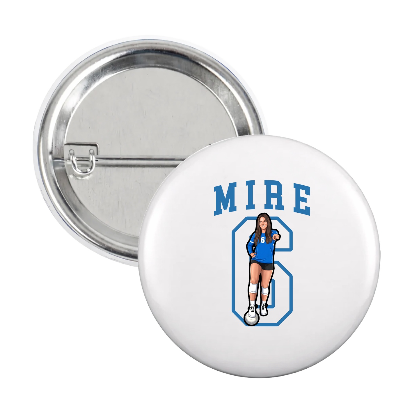 Game Day Button — Shirsey in White