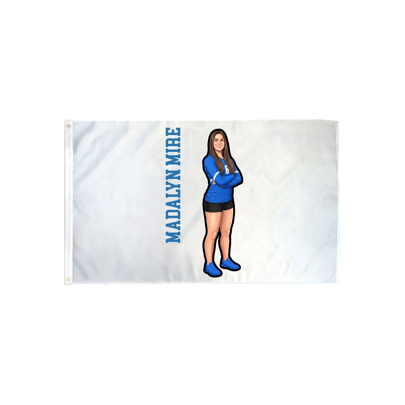 3x5 Flag — Name Vertical in Classic
