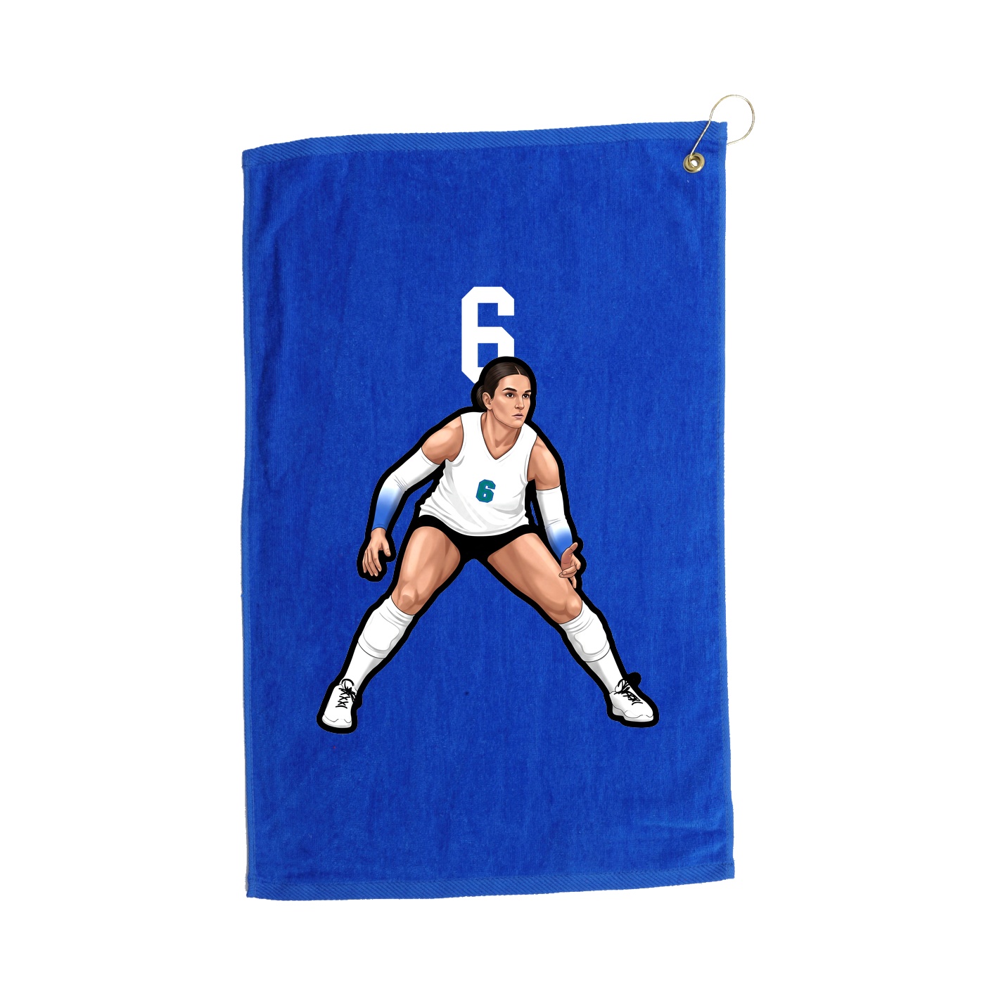 Golf Towel — Number Top in Royal