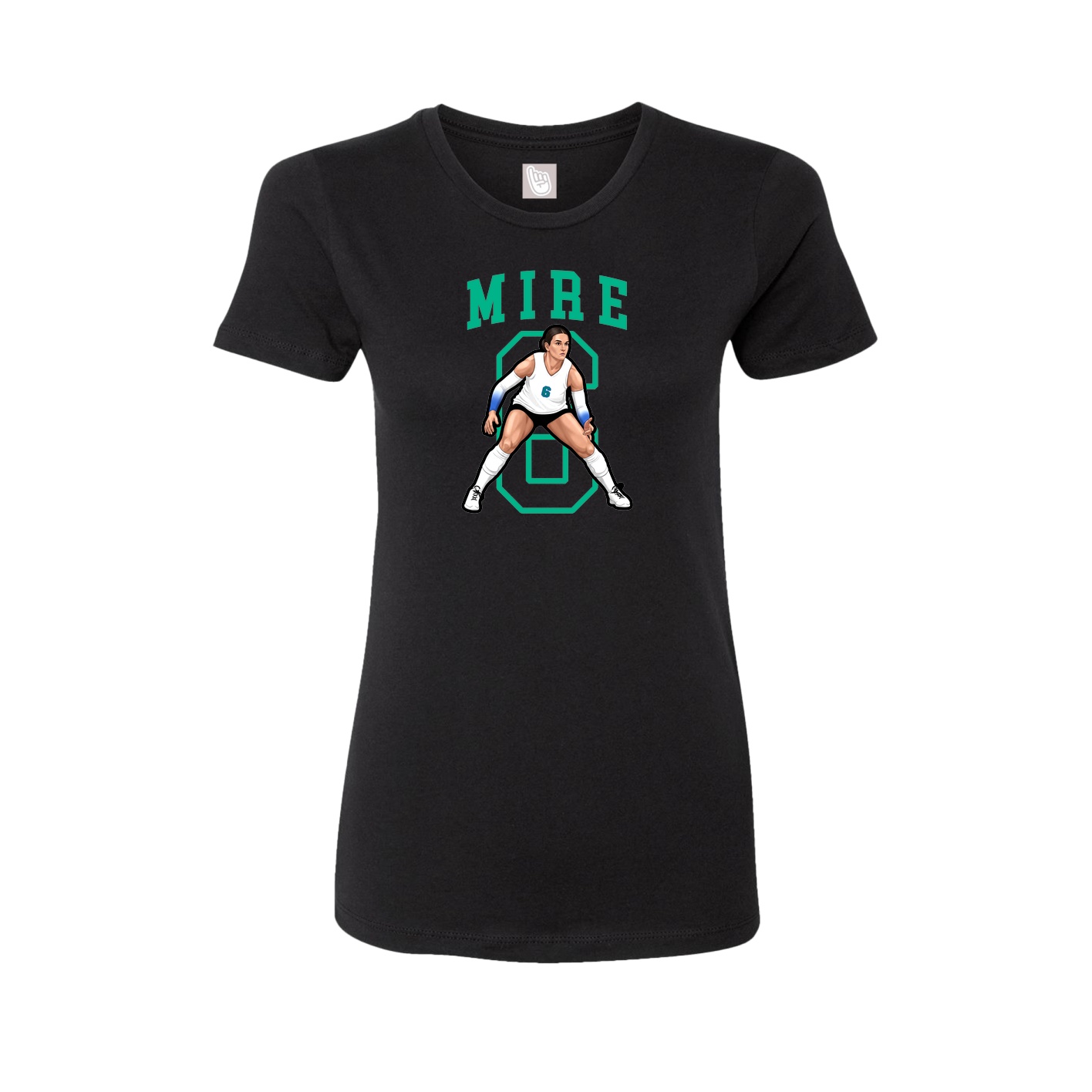 Fitted Women's Tee — Shirsey in Black