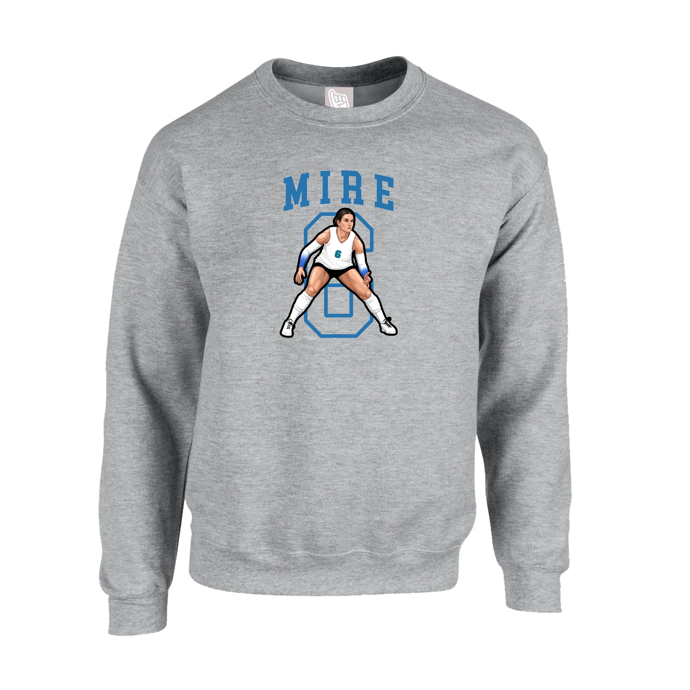 Fleece Crew — Shirsey in Grey