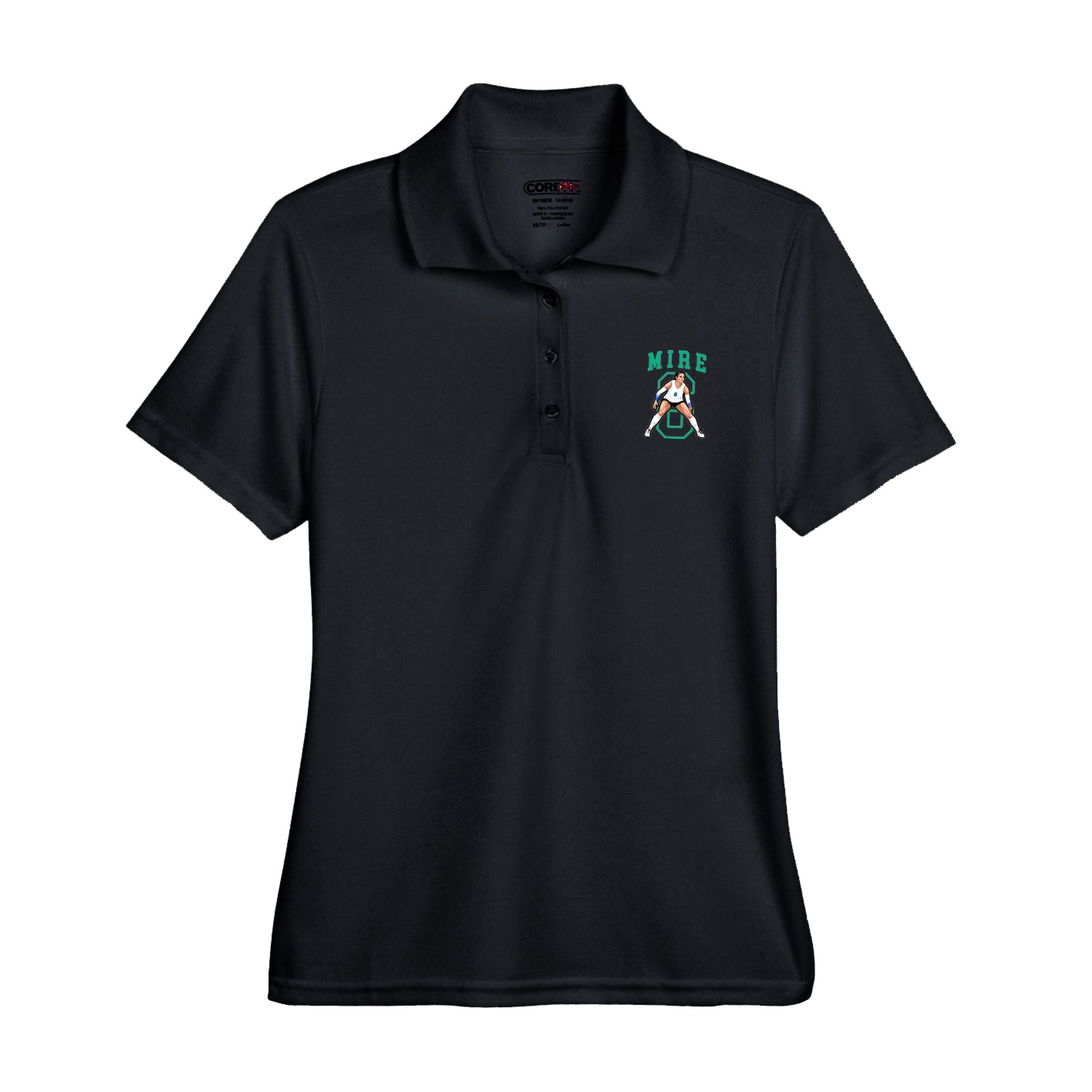 Womens Performance Polo — Shirsey in Black