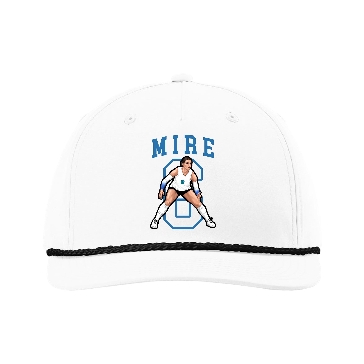Five-Panel Classic Rope Cap — Shirsey in White