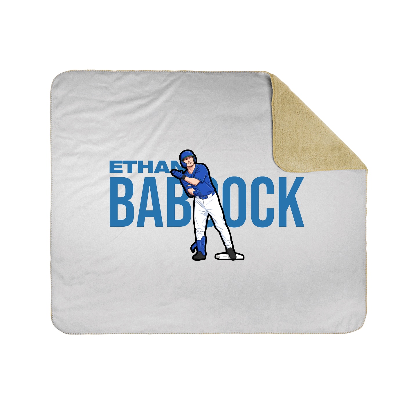 Throw Blanket — Player Name in White