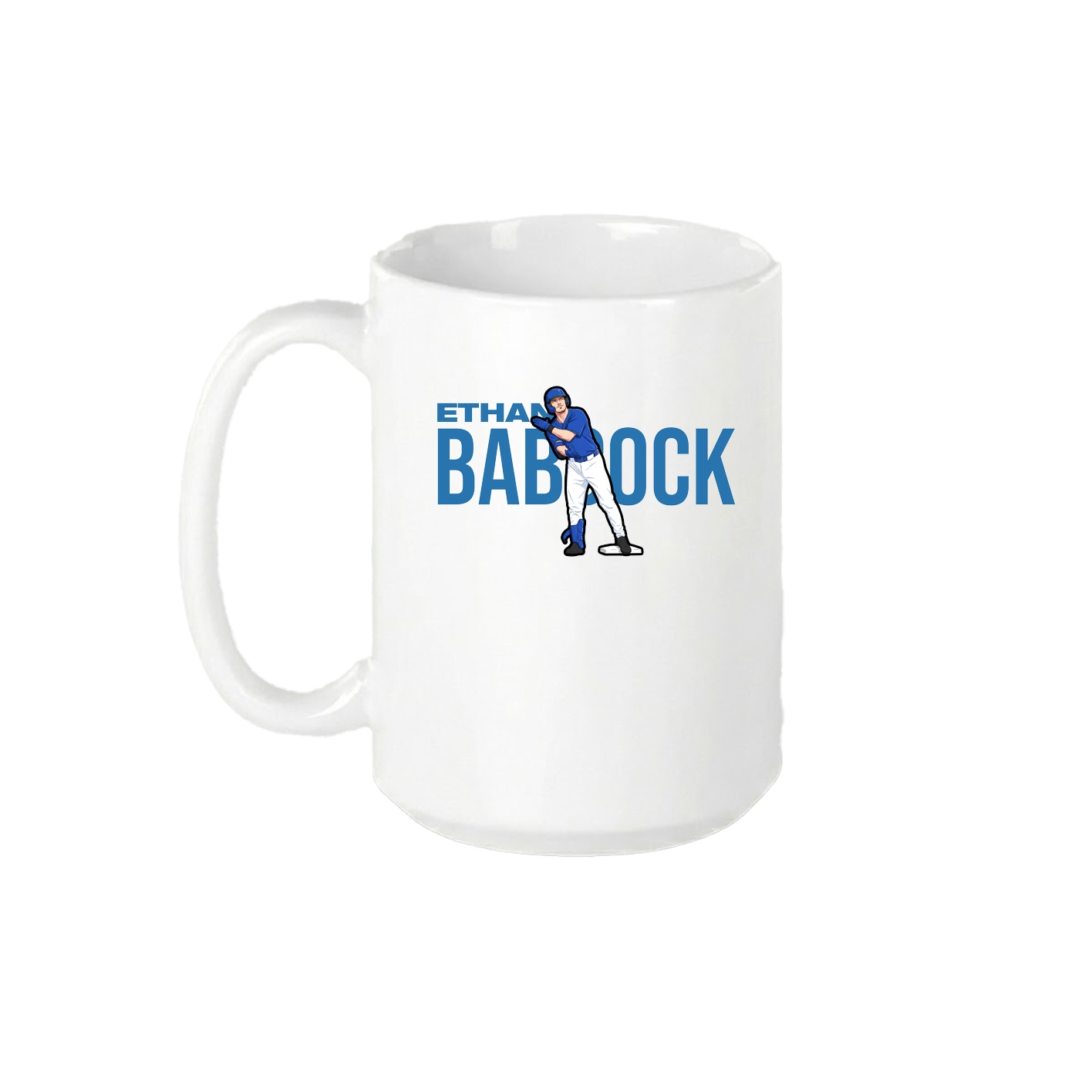 15oz Coffee Mug — Player Name in White