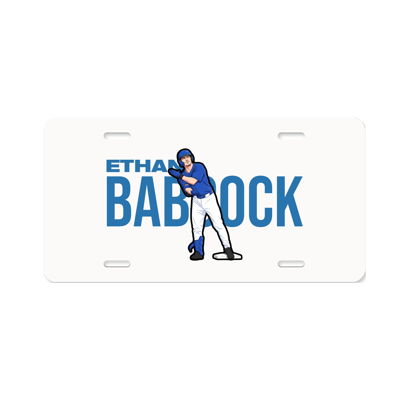 License Plate — Player Name in Classic