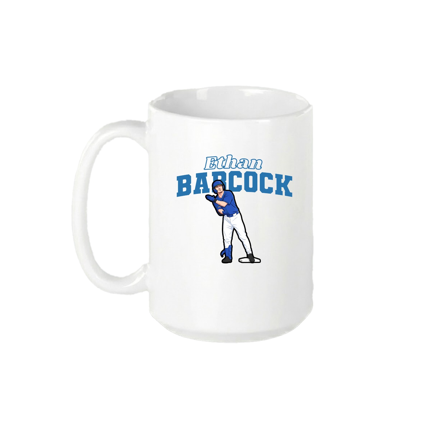 15oz Coffee Mug — Name Arch in White