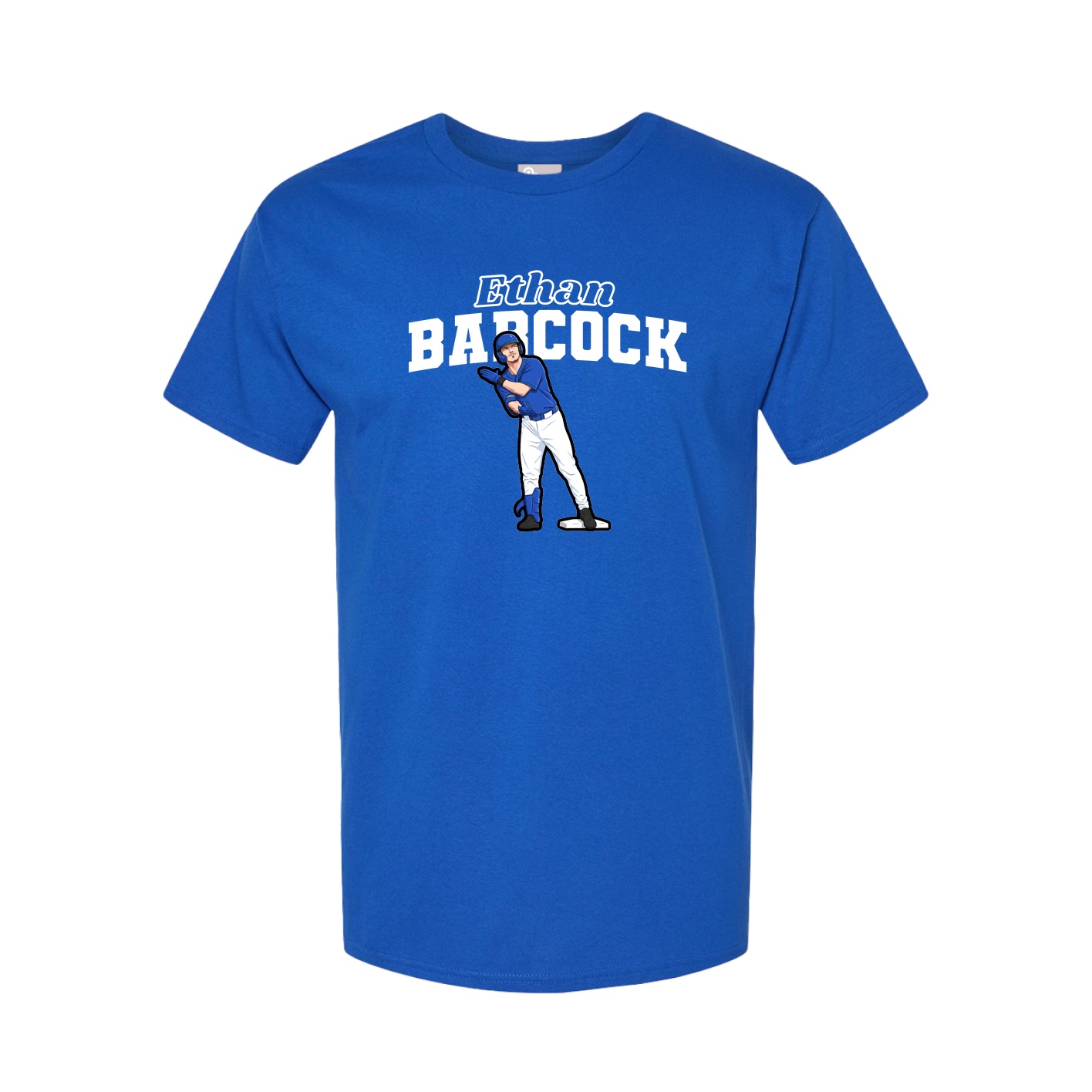 Youth Tee — Name Arch in Royal