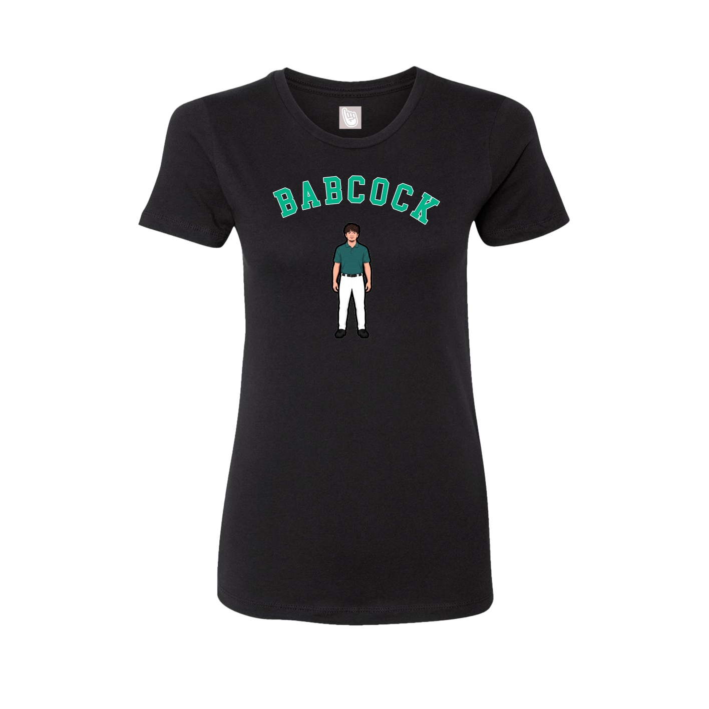 Fitted Women's Tee — Shirsey Arch in Black